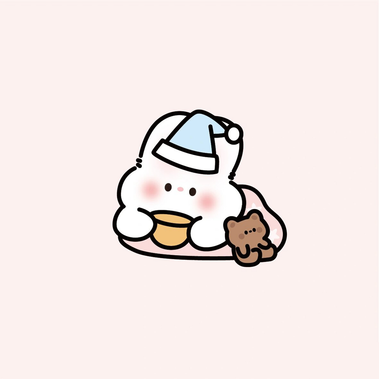 草莓兔头像|解锁冬天兔兔～ 冬天想吃冰糖草莓兔呢 (1711ω11