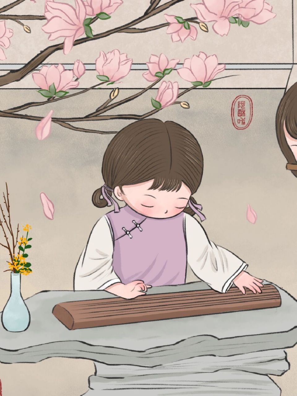 诗书岁月长,幽琴闻时光 古琴之美,美在醇和淡雅,清亮绵长.