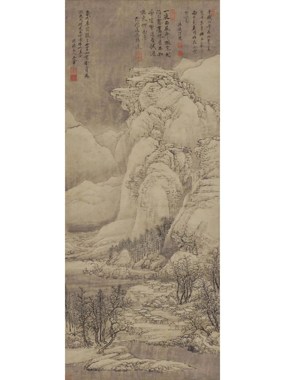 清代山水名家—四王-王翚 王翚字石谷,号耕烟散人,剑门樵客,所画的
