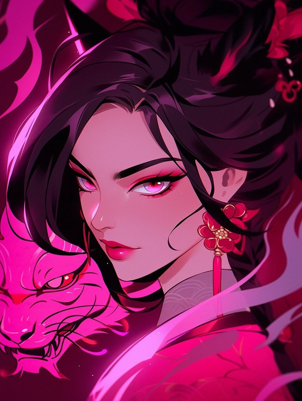 手机壁纸系列 | 苏妲己 青狐妖,裹素腰,纤媚笑.