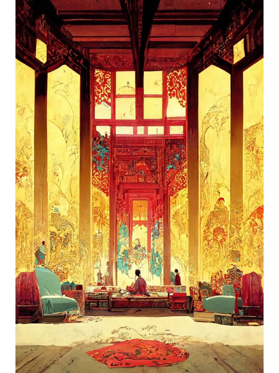 金玉满堂,唐朝皇宫内部结构,满满的中国风