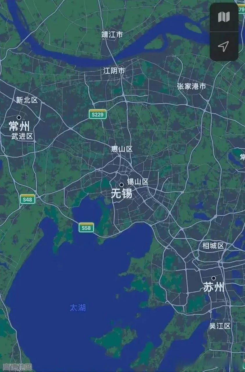 这张卫星说出了真相常州头条 江阴头条  从这张卫星图上可以看出,无锡