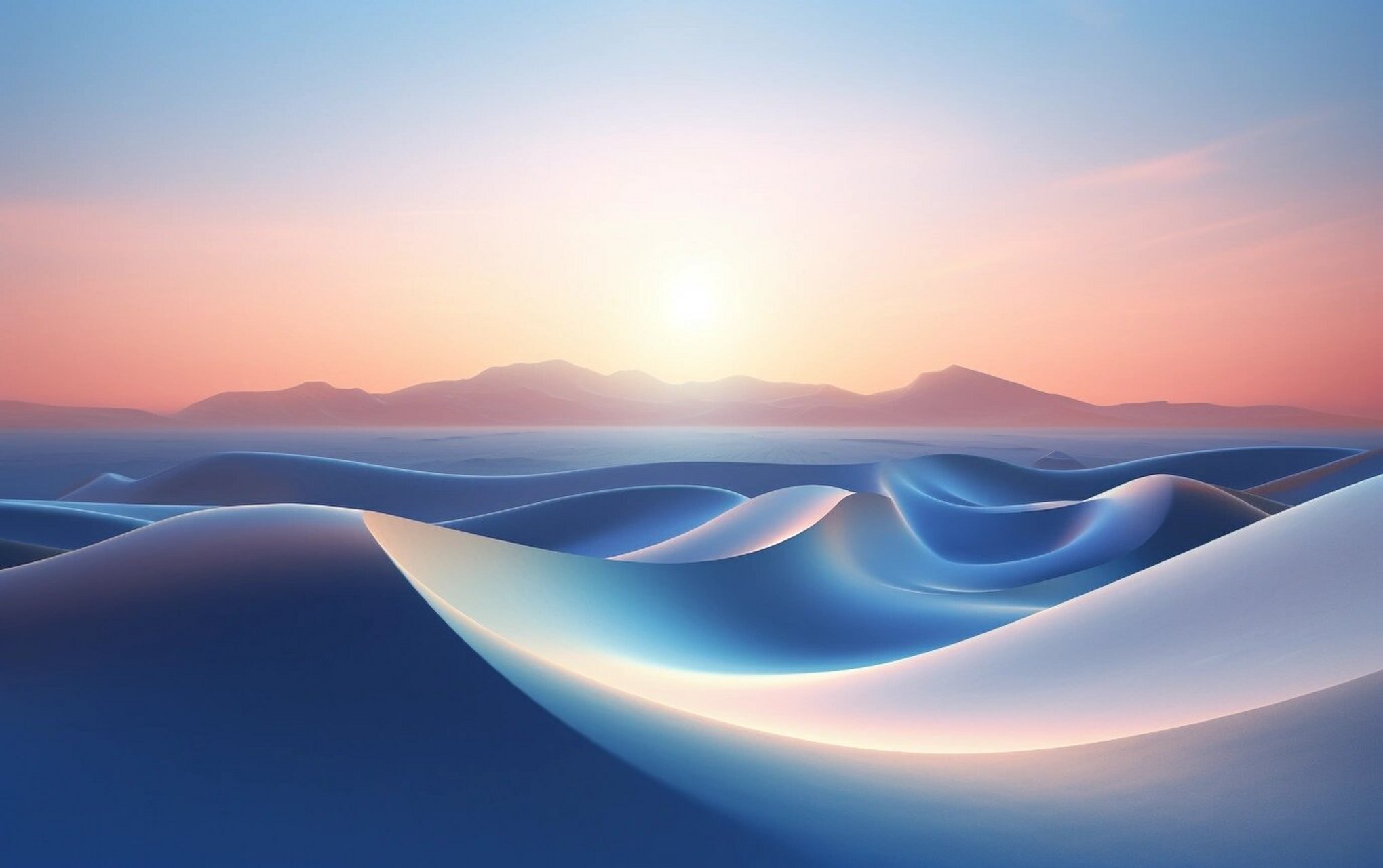 midjournyai生成夕阳暖色车载壁纸 适合横屏桌面壁纸 提示词a blue