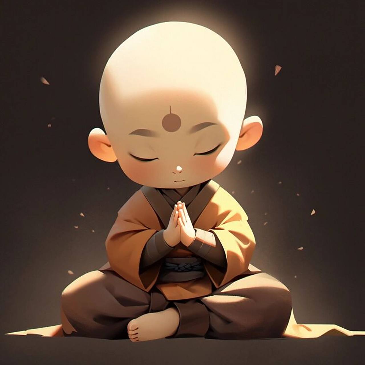 佛系男孩 | 禅意小和尚 | 头像分享 这次的佛系不仅仅是态度了,是真的