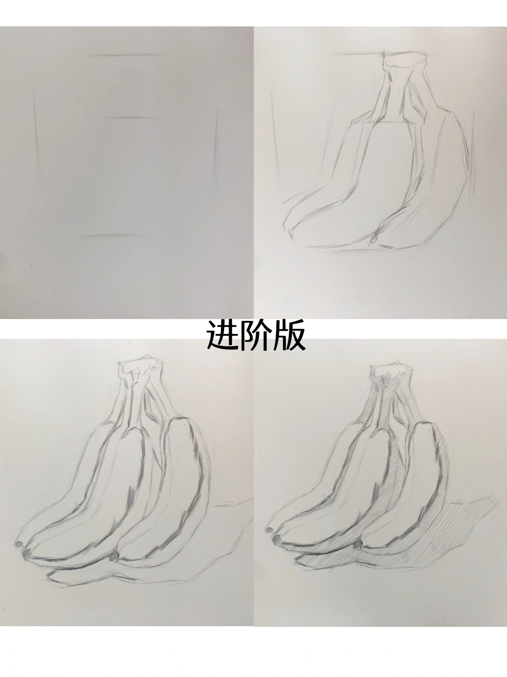 入门基础静物素描 香蕉