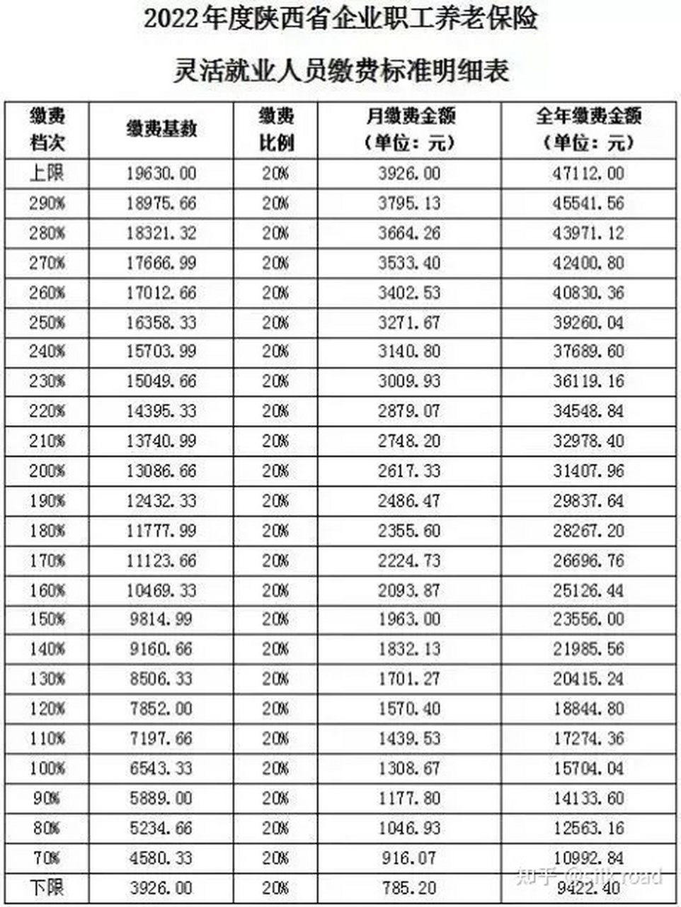 2022年社保缴费明细表图片