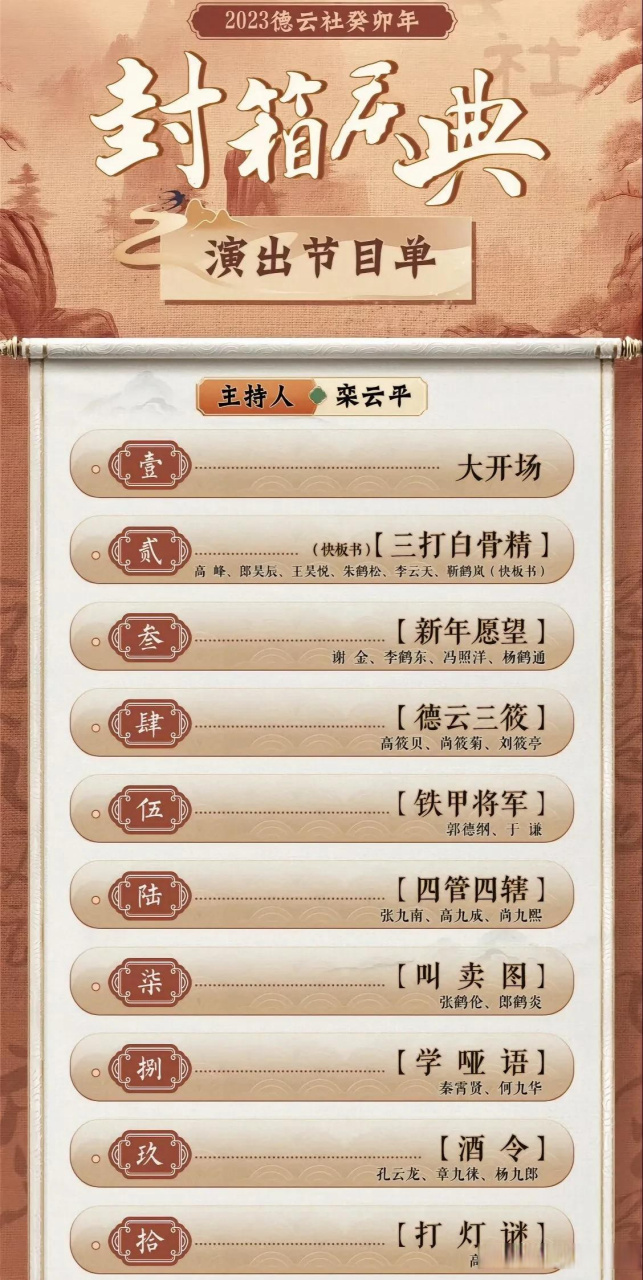 2月2号德云社在北展剧场迎来了2023年的大封箱,此次封箱在所有听相声