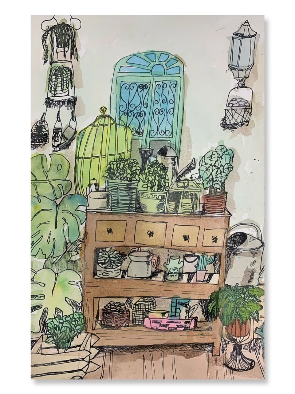 创意美术 绘画 《室内一角》三年级9岁以上 照片写生——速写