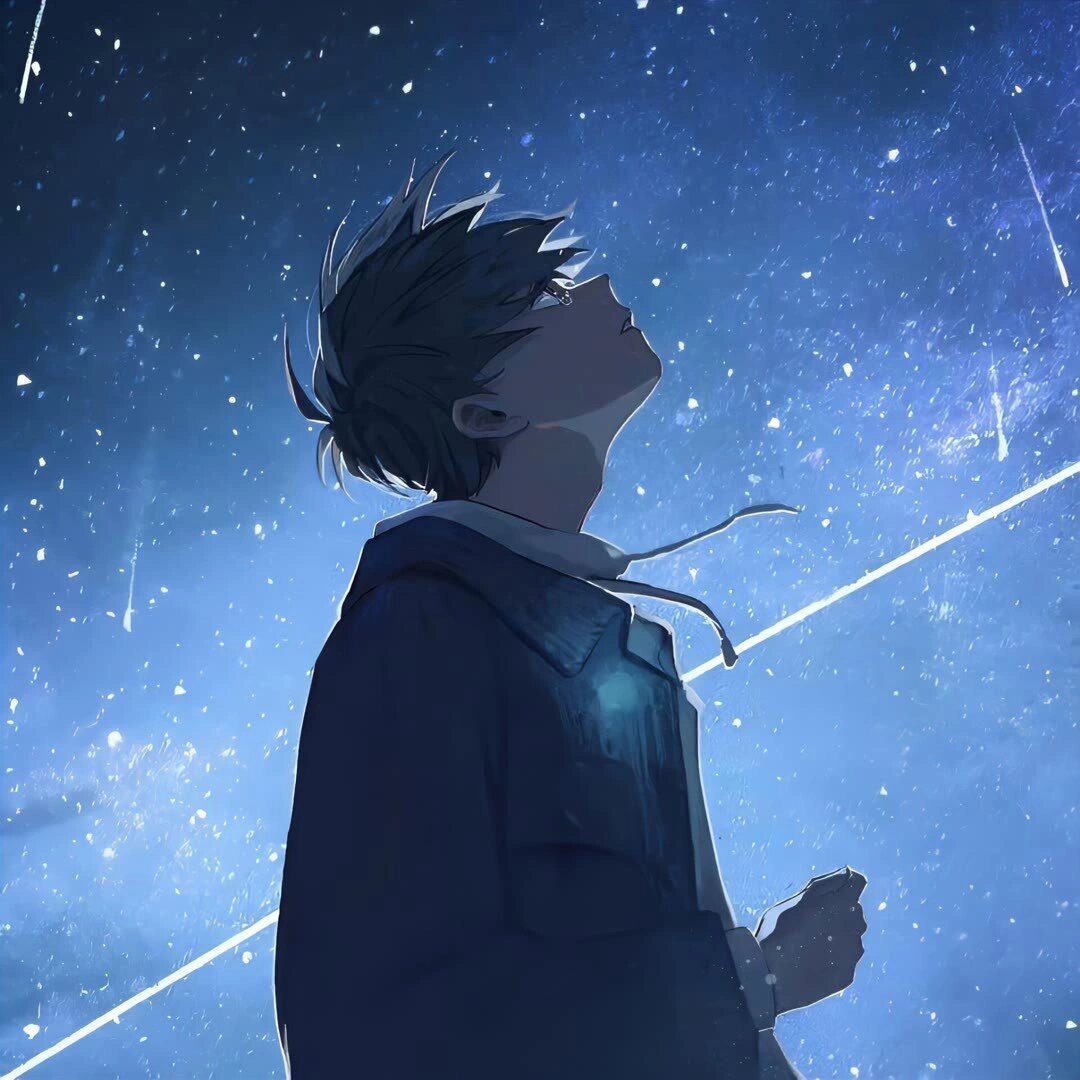 治愈系流星少年动漫男生头像