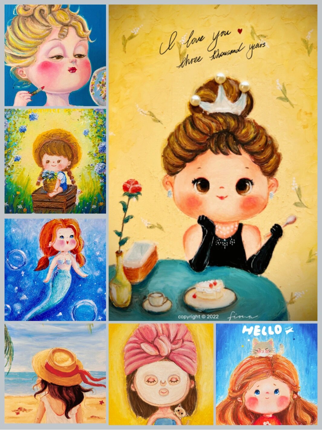 油画棒·最近的大头娃娃合集