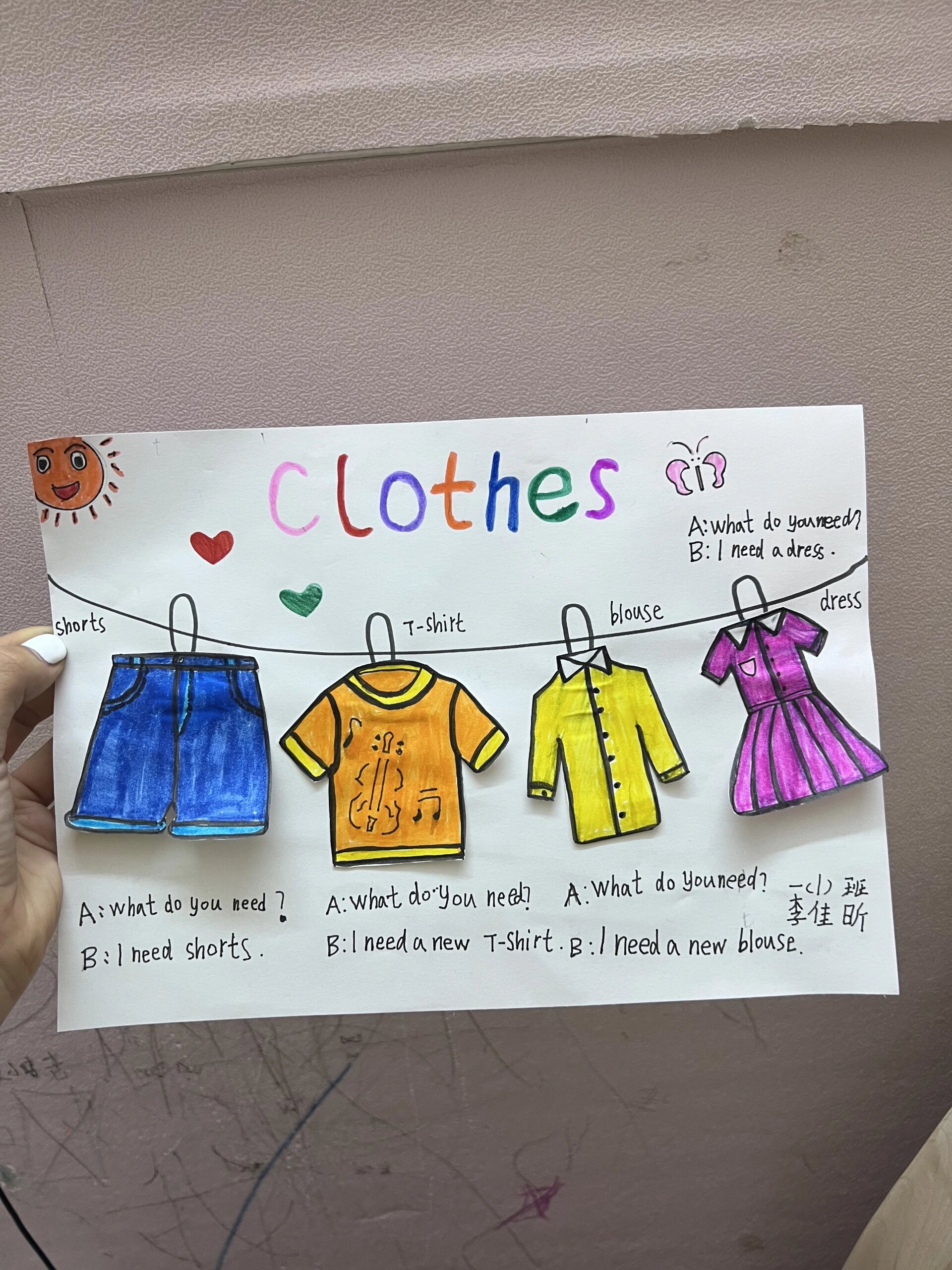 英语手抄报|clothes