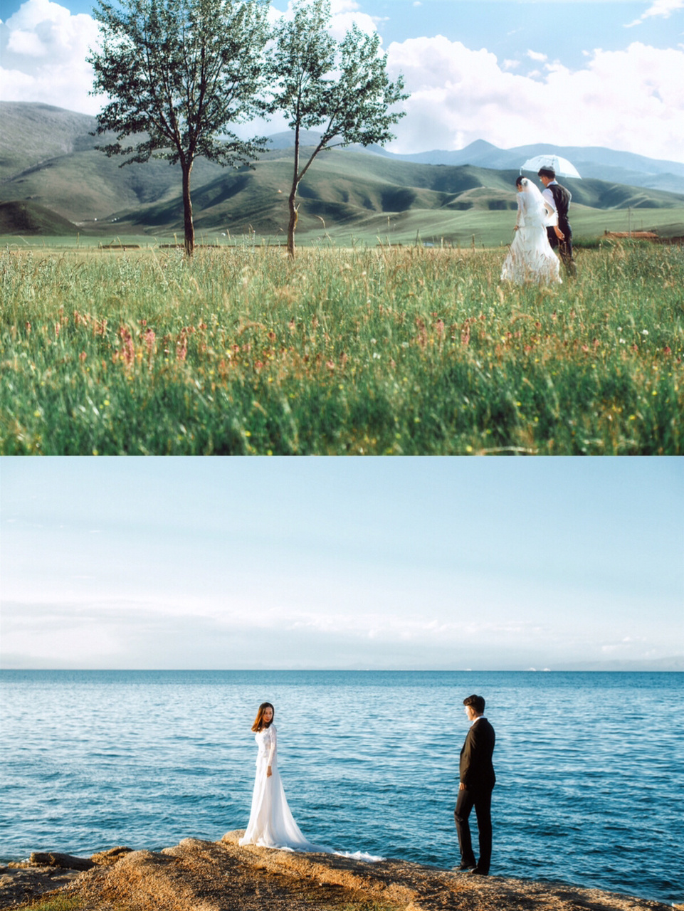 8848婚纱摄影一青海 每年的七八月份,是青海湖最美的时候.