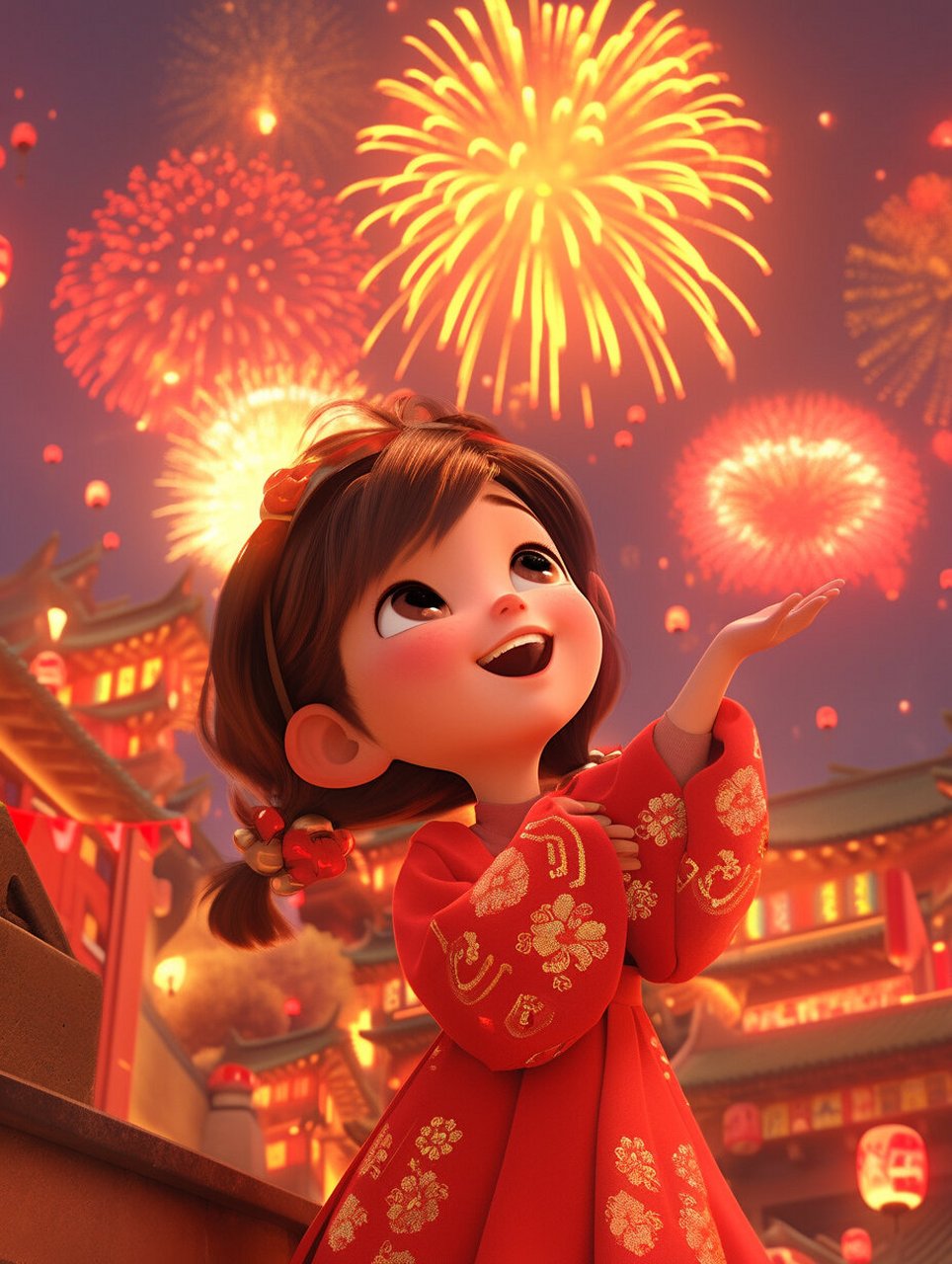 提前收藏好 wechat过年头像 好心情如绽放的烟花,让生活充满美好的