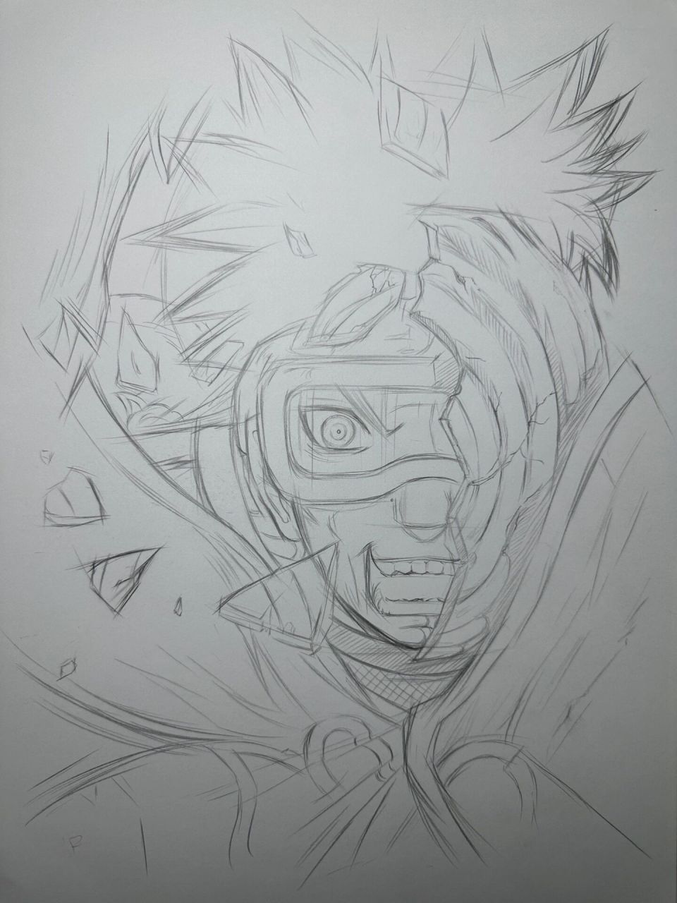 宇智波带土上色详细过程图