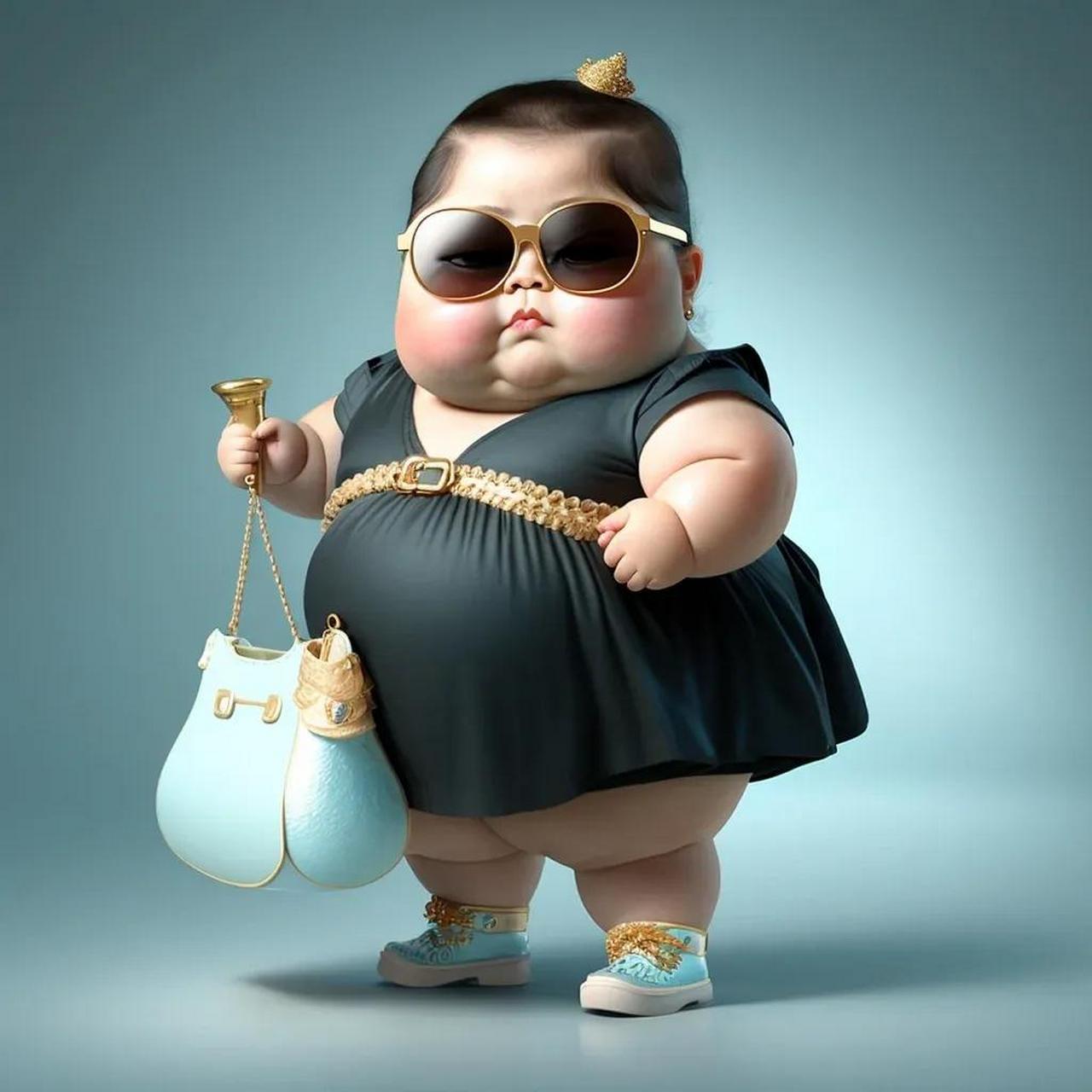 微胖女孩头像集锦,拿走不谢微胖02