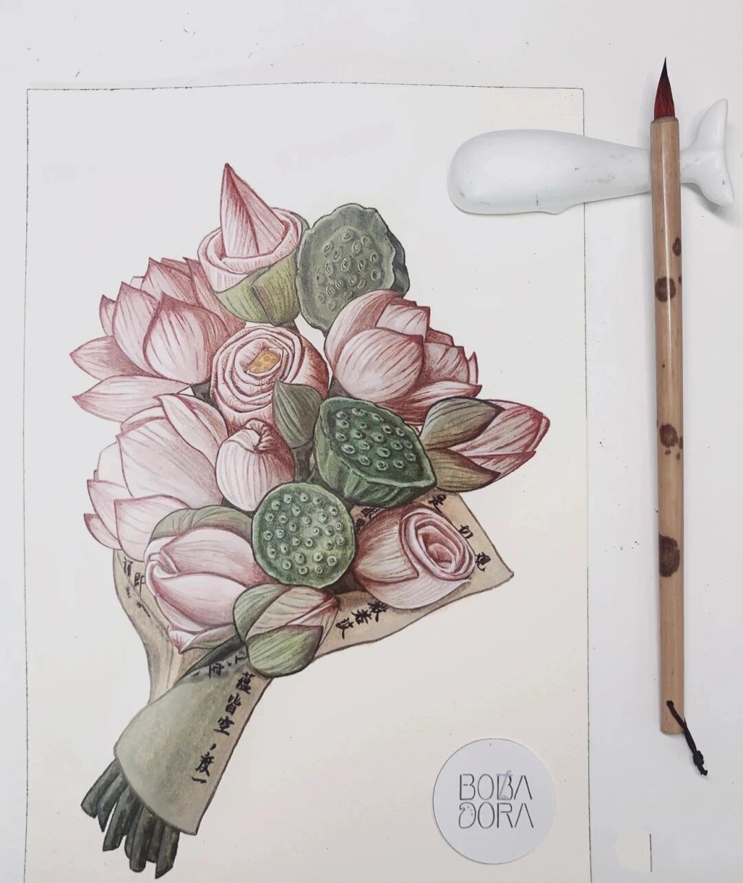 视觉传达设计考研,手绘马克笔——花卉植物篇 采集的花卉植物上色素材