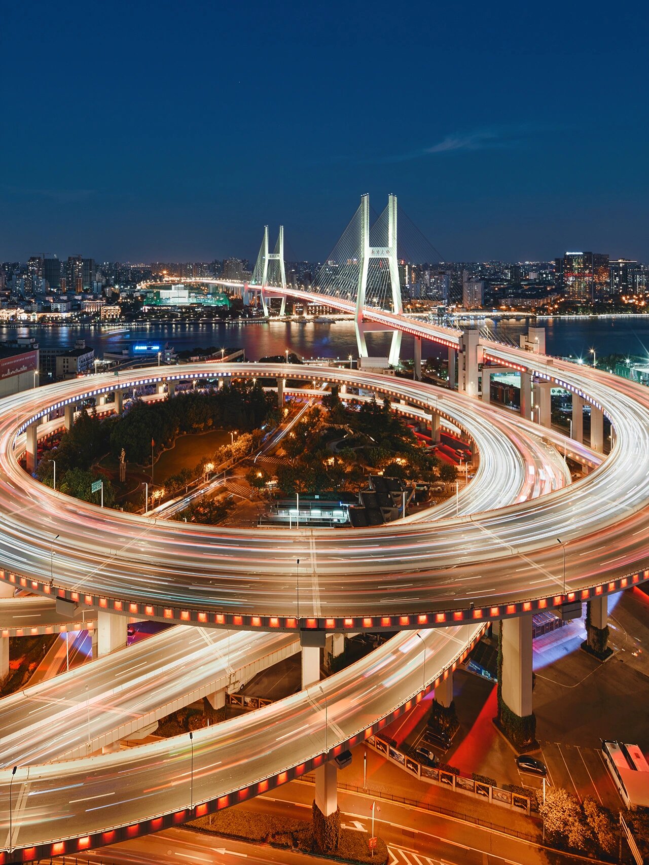 建筑摄影|最美大桥 上海最美立交桥,跨江大桥,南浦大桥,杨浦大桥
