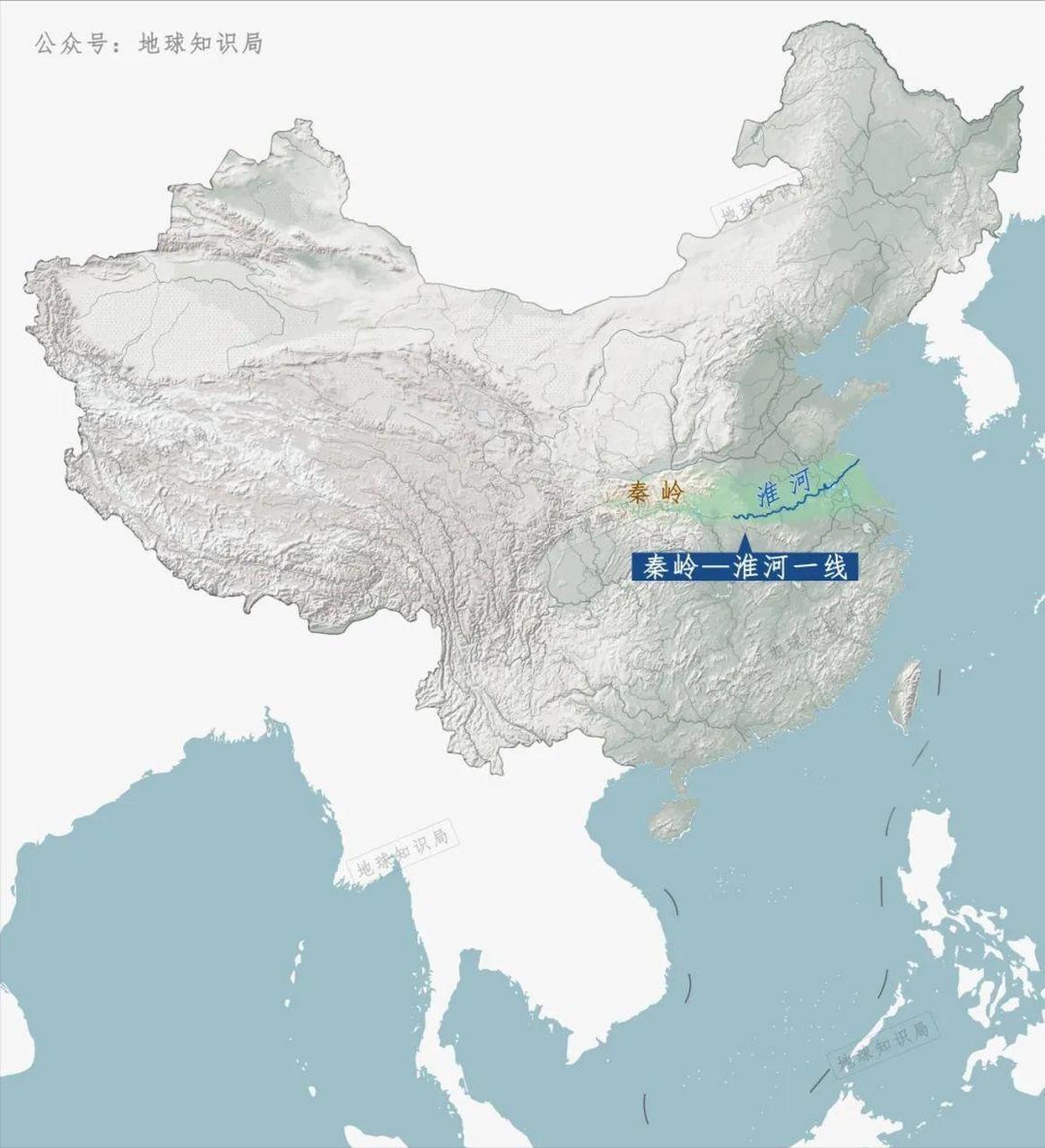 如果没有这个秦岭淮河这条线,我们的地理环境很跟美国一样,飓风和寒流