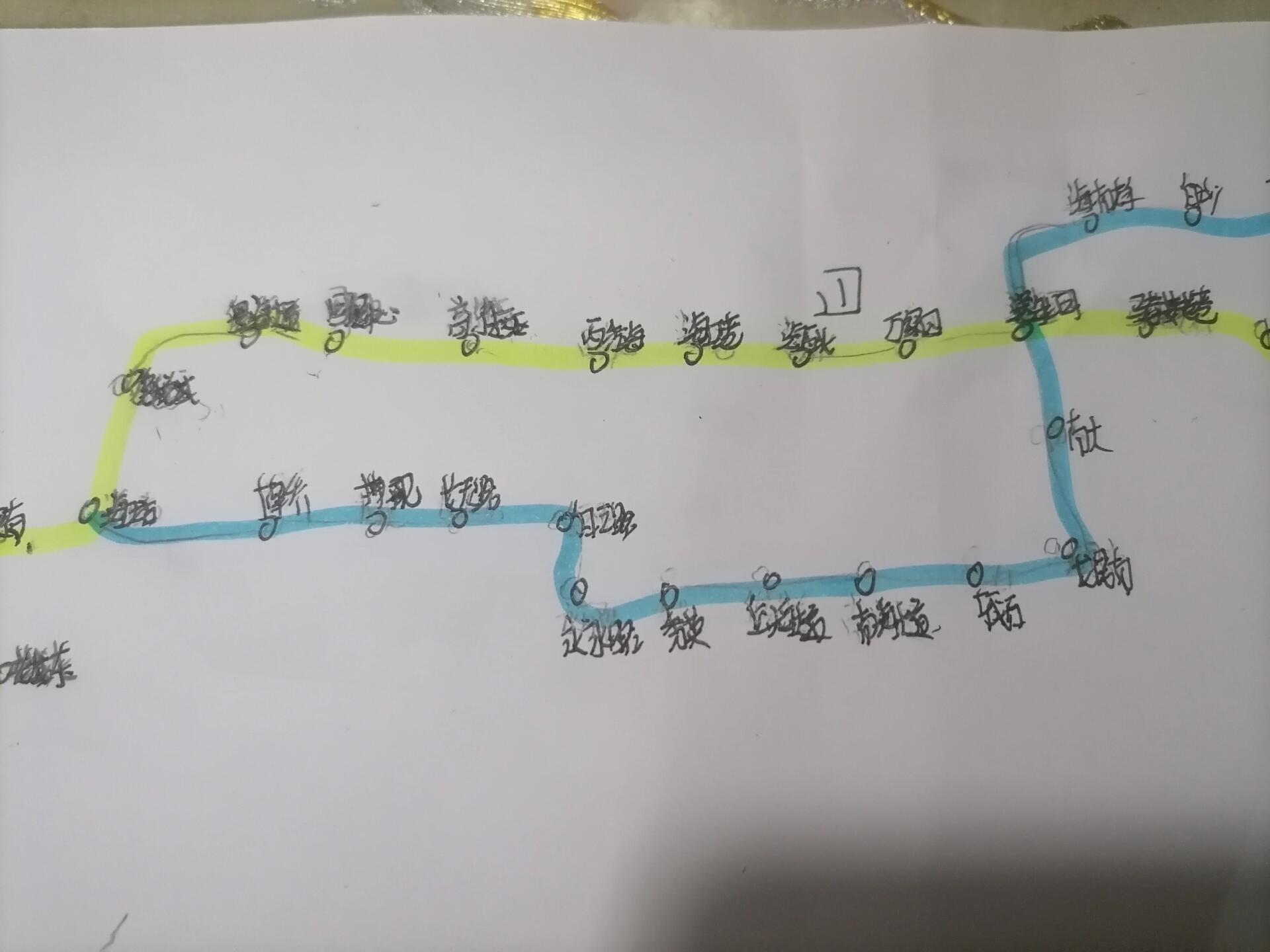 好久没有更新了,简单来个海口地铁 其中1号线(老城南-桂林洋)共69