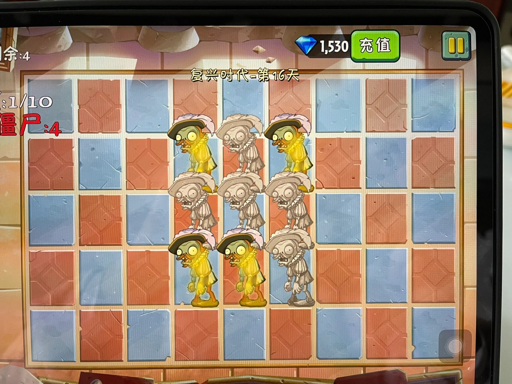 植物大战僵尸2   复兴时代16关 通过这关的技巧在于拍照和掌握旋转的