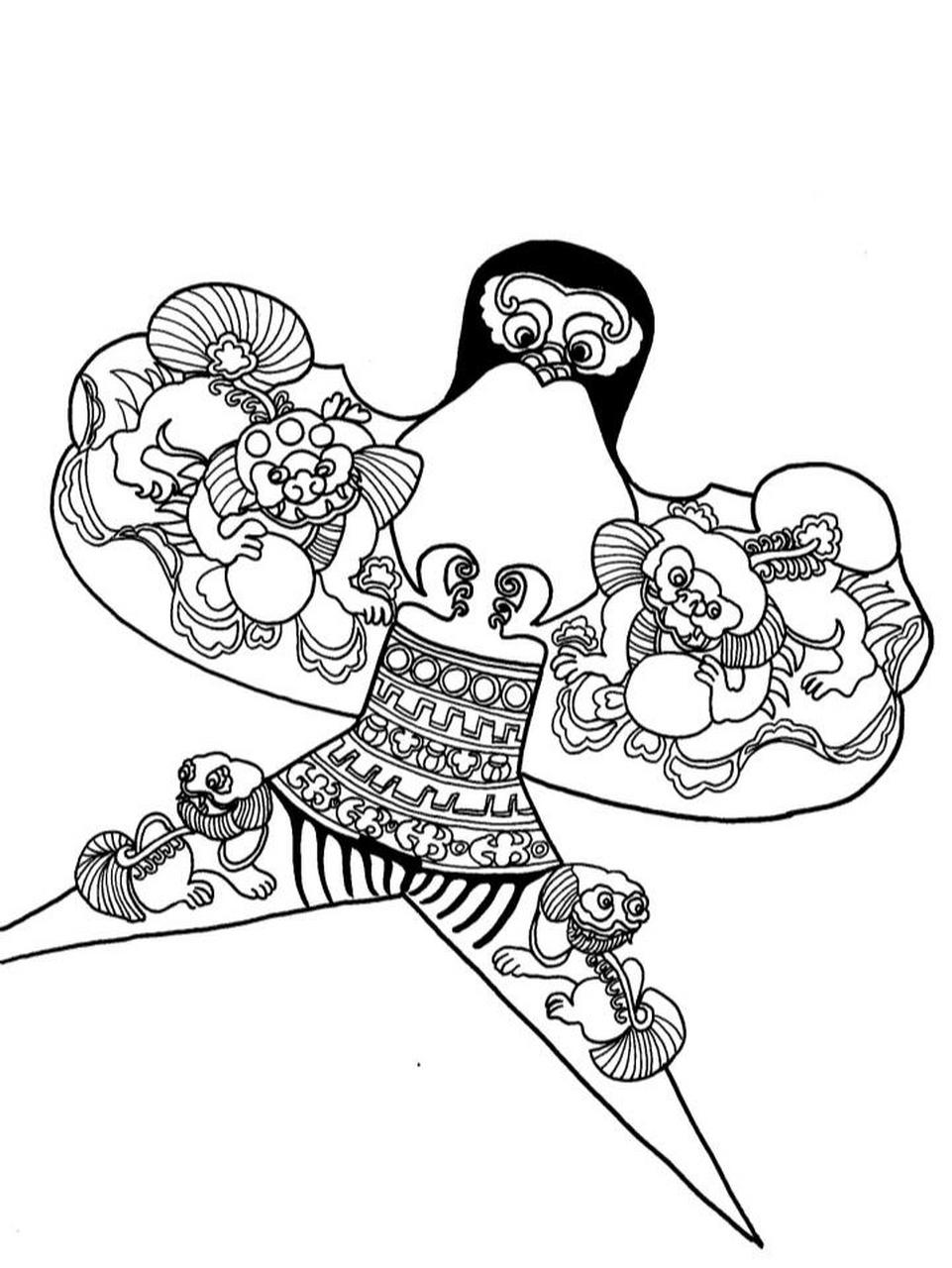 儿童画风筝 1,用写生的方式表现沙燕风筝,通过欣赏优秀的沙燕风筝作品