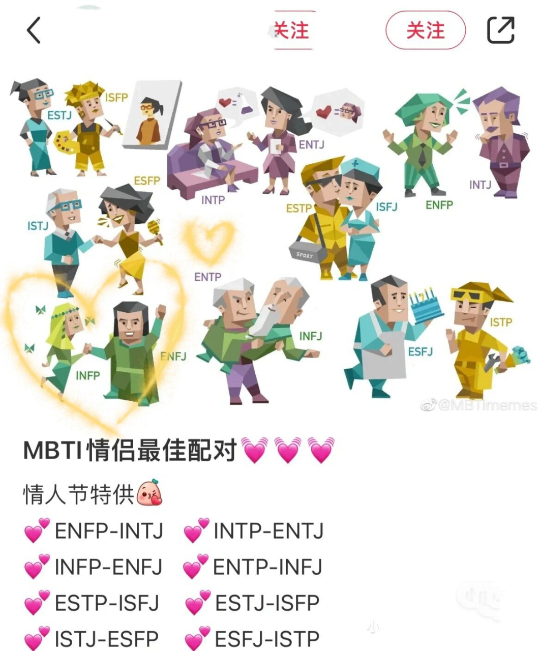 infp和enfj最佳情侣配对0595 浅测了一下 果然是最配的两个人格