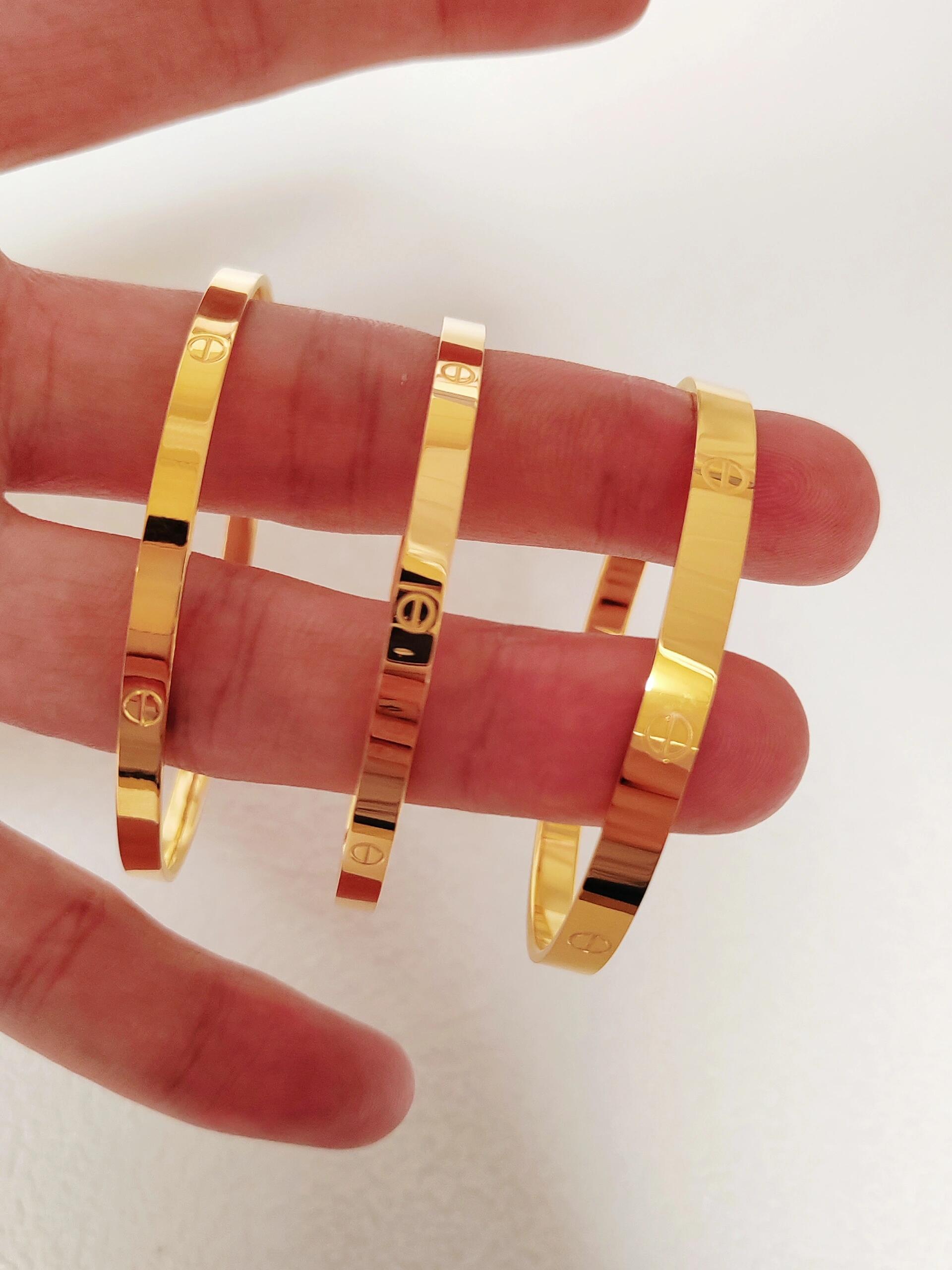 不同版本卡家黄金手镯对比!