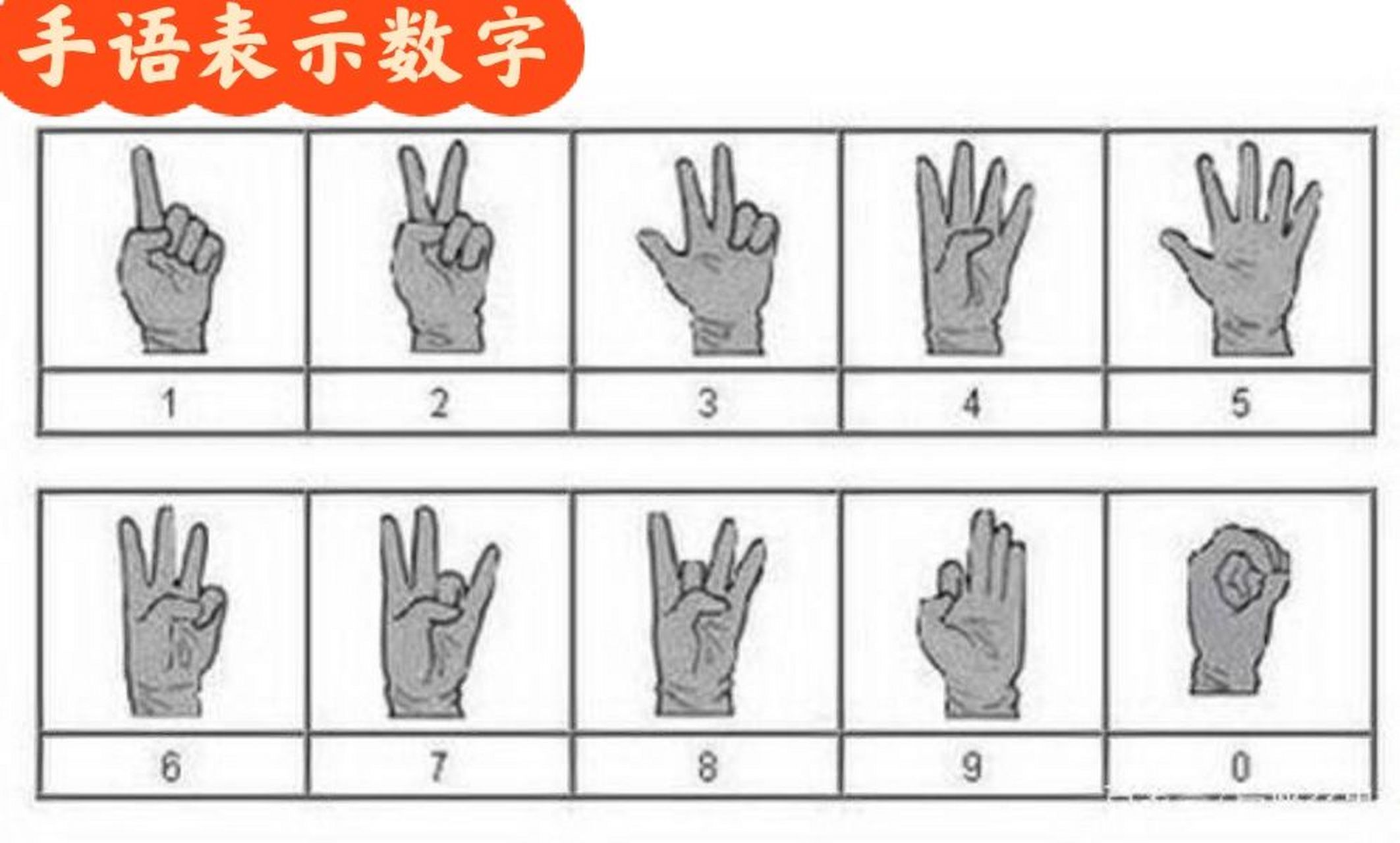 手势91表示94数字  划拳的一到十标准手势如下 一:伸出食指 二