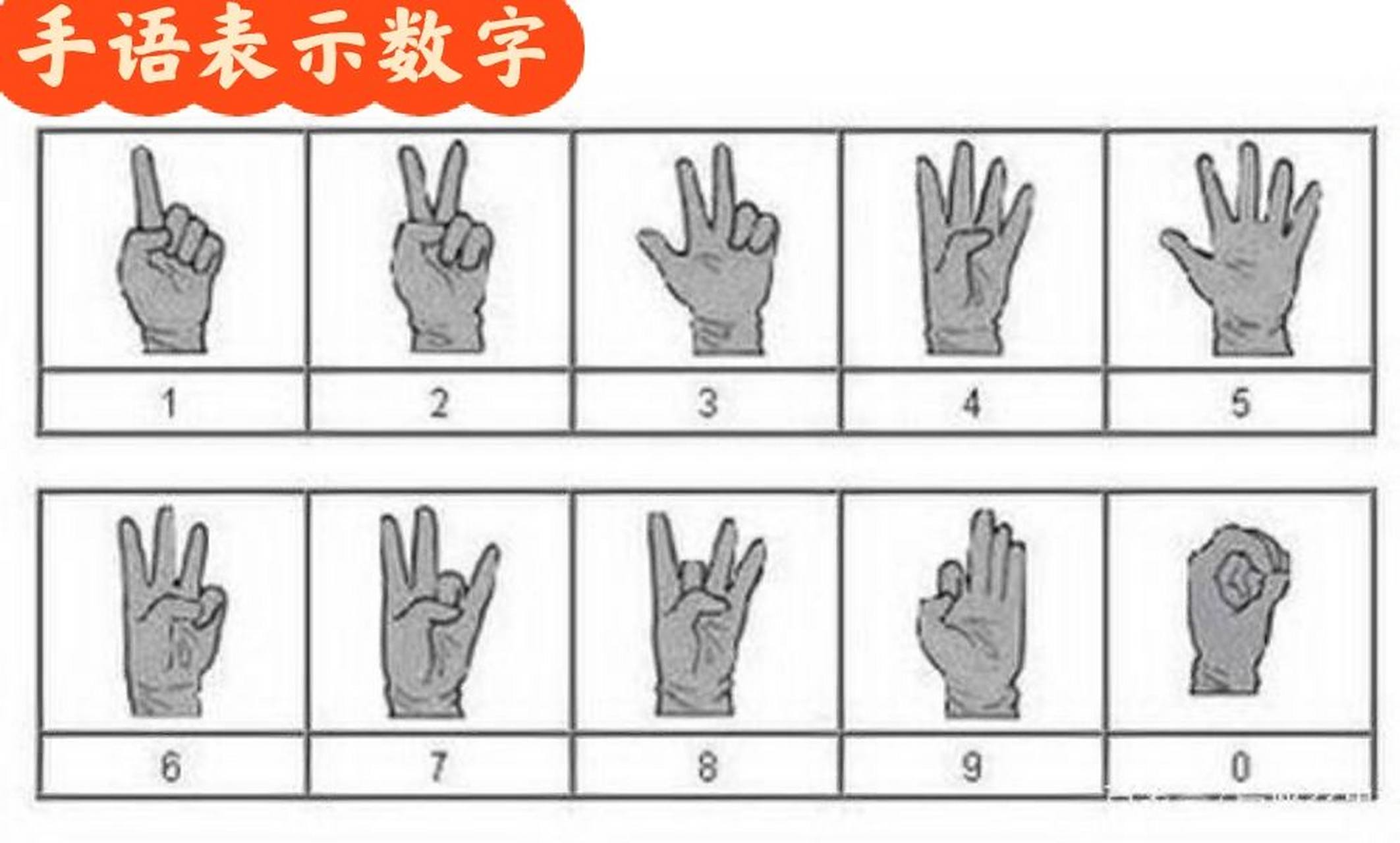 手势91表示94数字  划拳的一到十标准手势如下 一:伸出食指 二