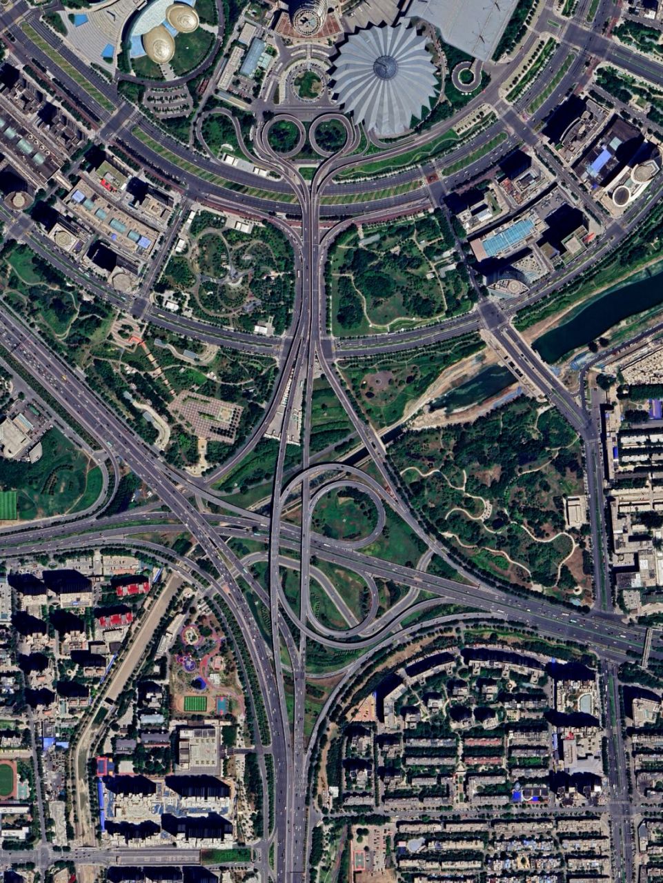 郑州中州大道金水路互通立交 郑东新区咽喉 金水立交桥枢纽连接中州