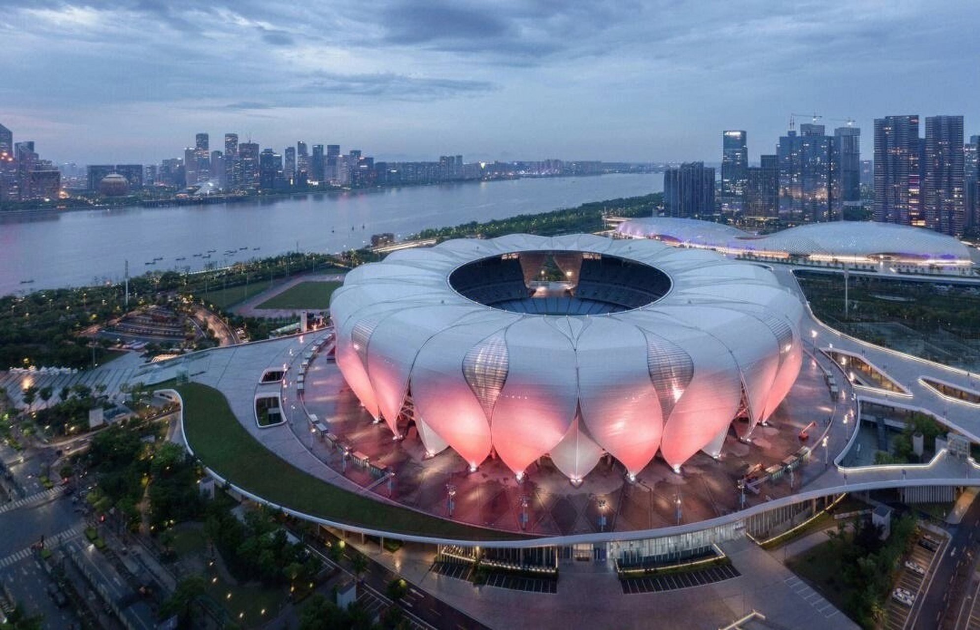 【亚运会】杭州市奥体中心主体育场(大莲花) 杭州亚运会的开幕式和