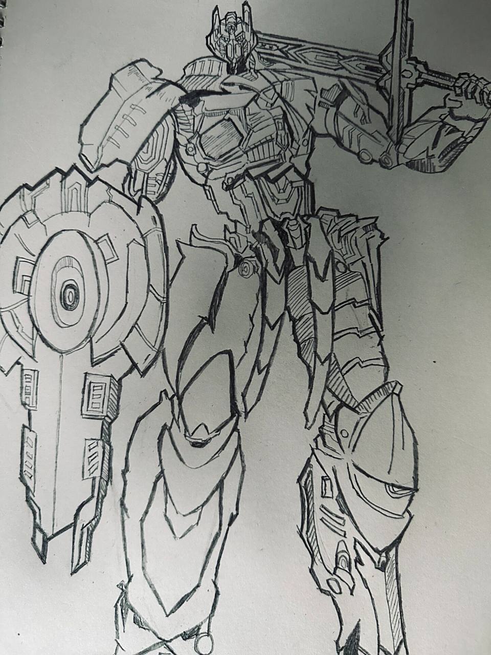 变形金刚手绘