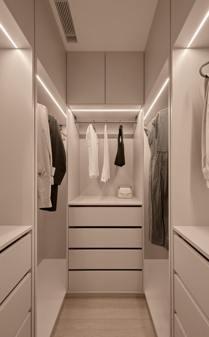 家居装修[超话] 衣帽间如何布局设计: 1,开放式衣帽间:适合希望在一个
