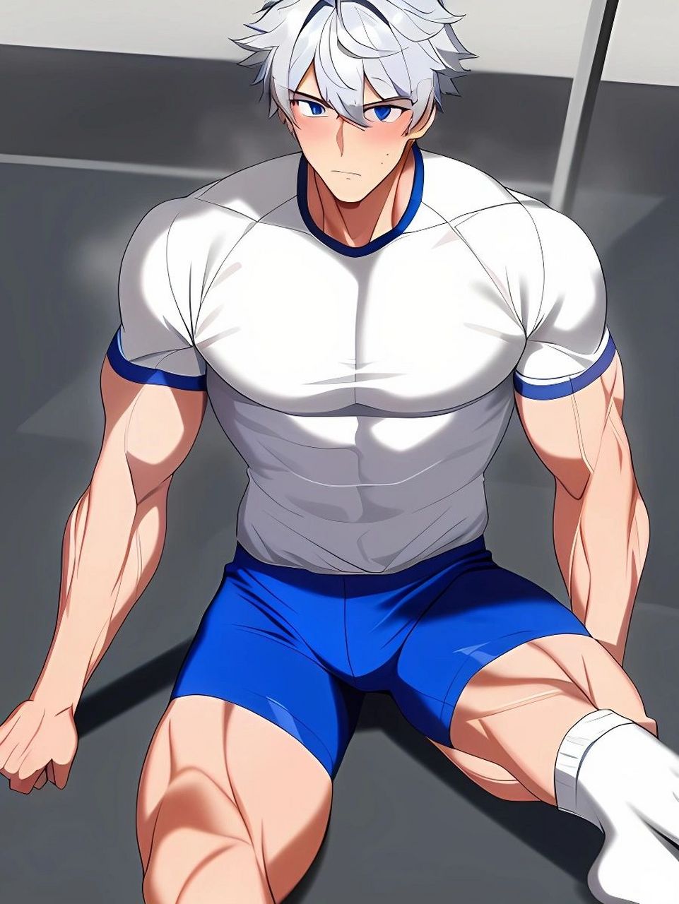 ai绘画‖健身房‖帅哥‖动漫 今天是健身房白袜帅哥     侵权小窗谢谢