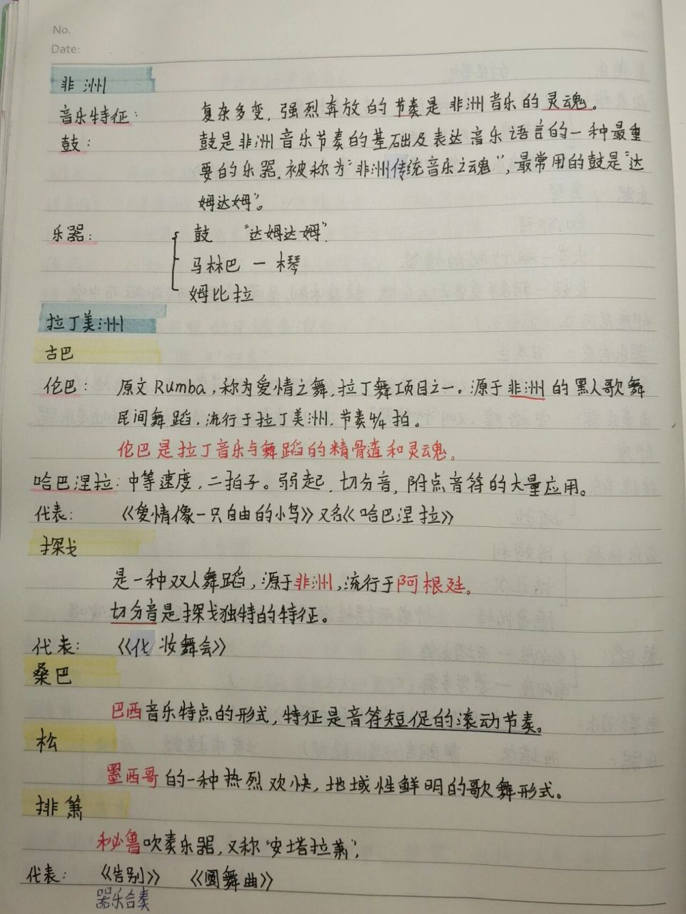 世界(外国)民族民间音乐 亚洲/非洲/拉丁美洲/欧洲音乐 西方音乐史(完
