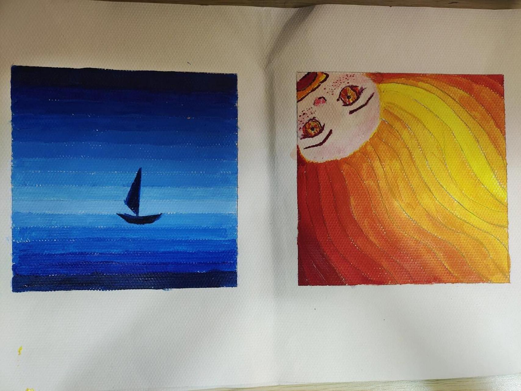 明度推移,色相渐变,纯度推移作业 明度推移是往原色里面加白 色相渐变