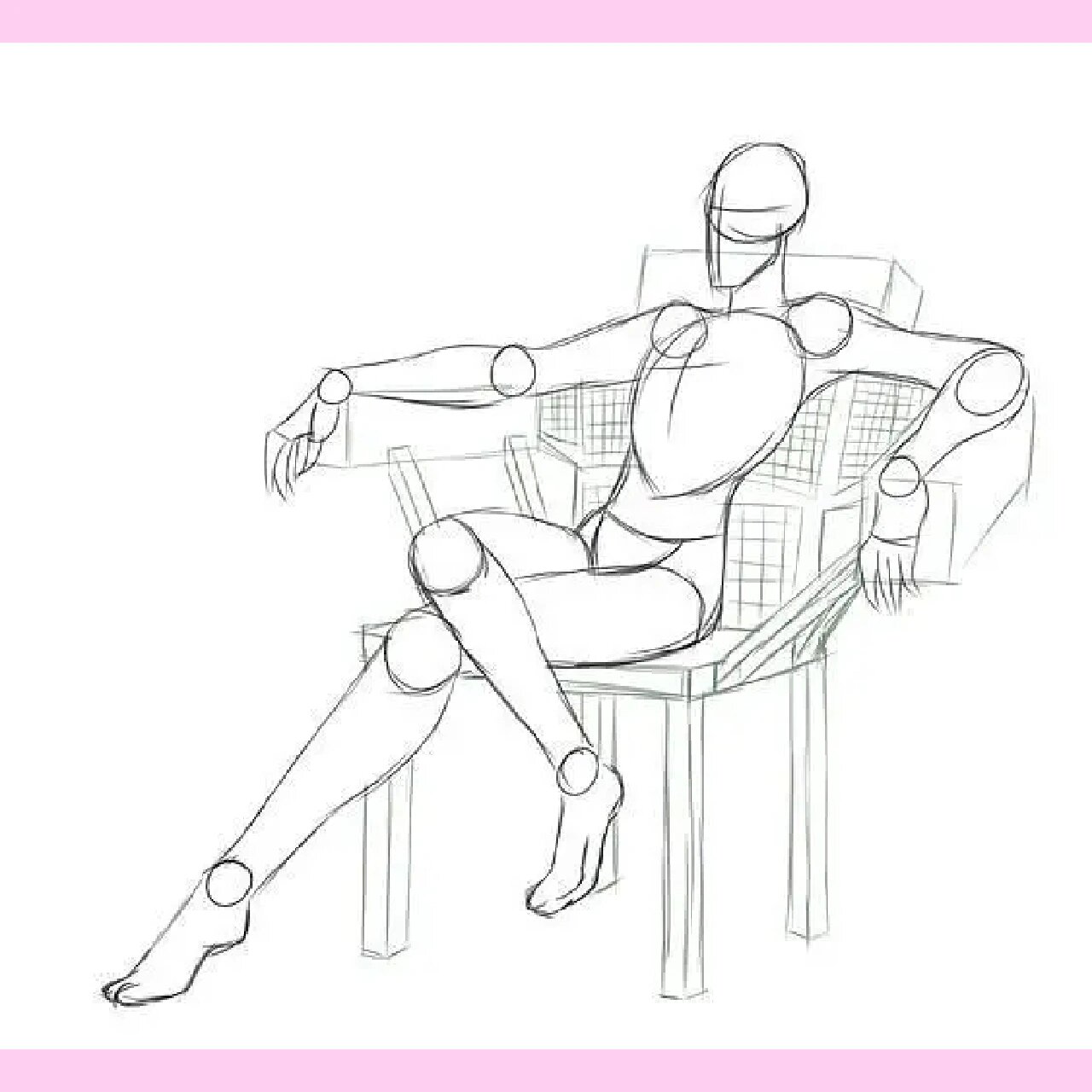 94坐姿 素材参考 跷个二郎腿