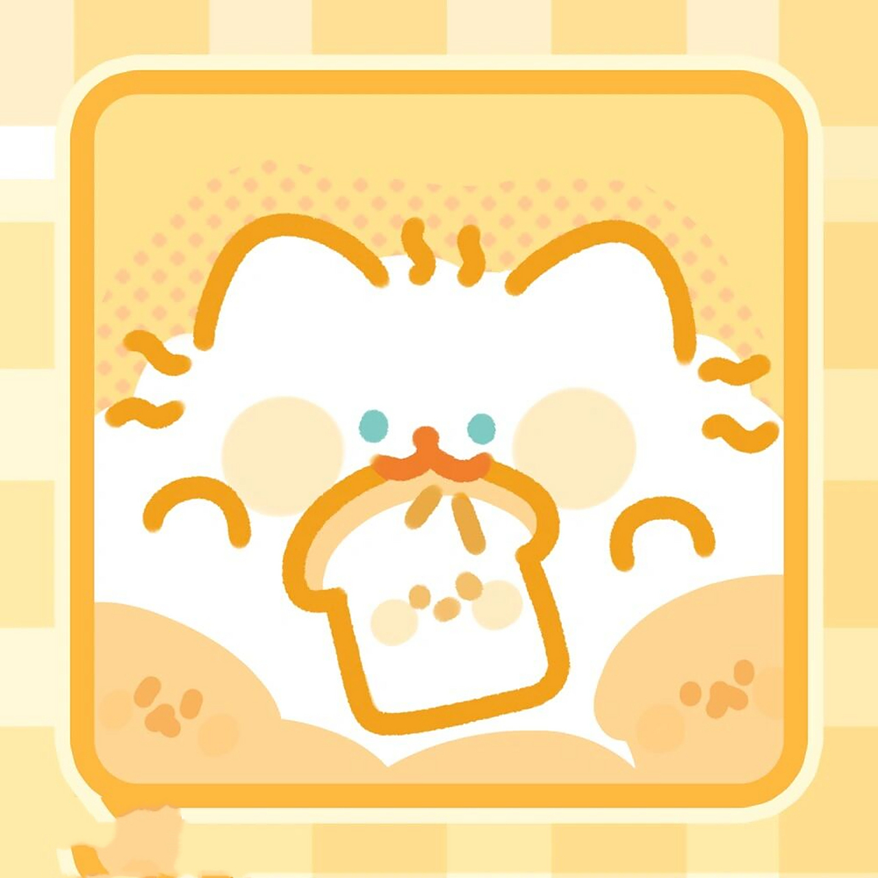 卷卷猫小头像来咯～ 柠檬黄主题的大家喜欢妈