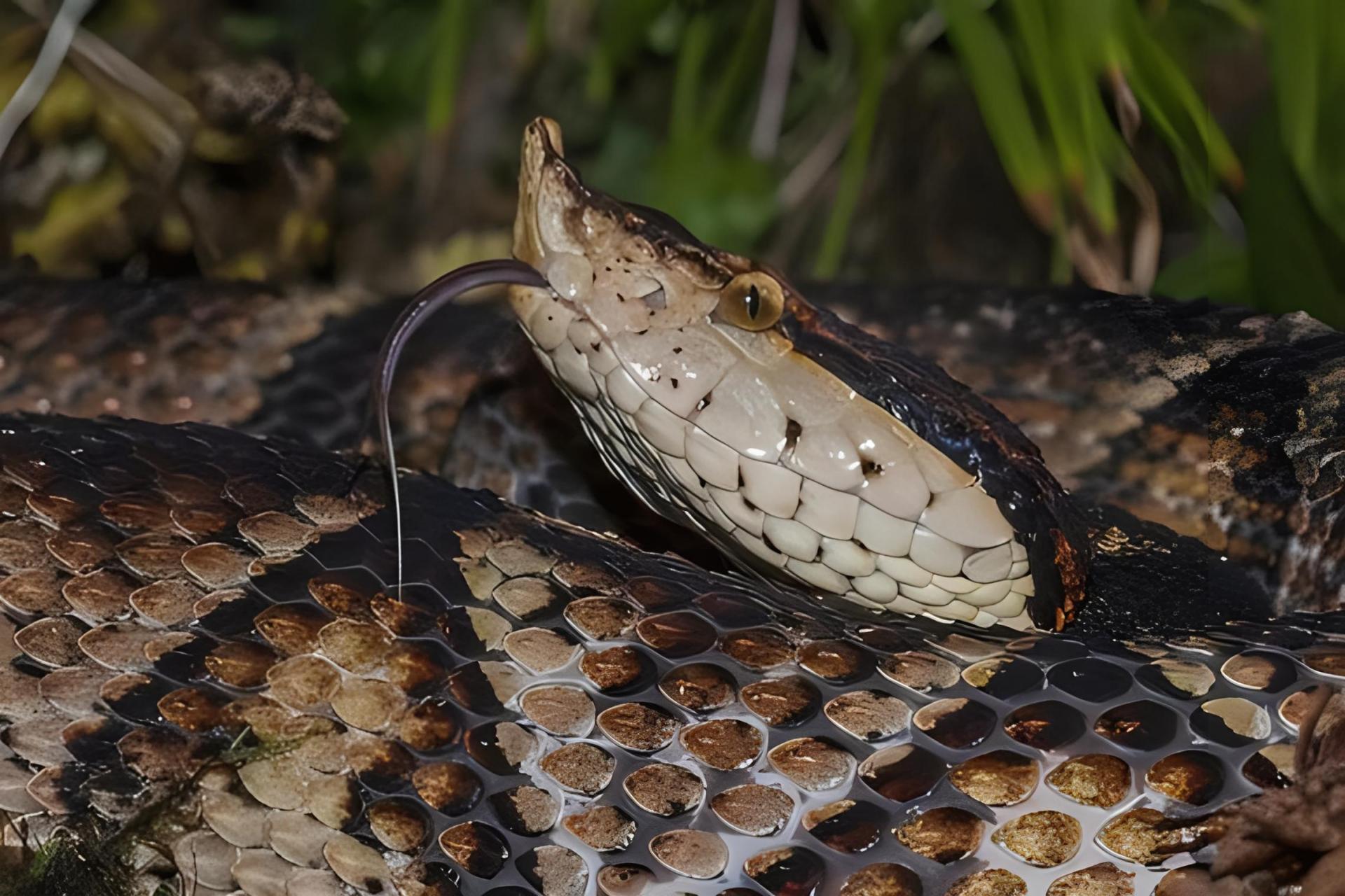 毒性:五步蛇的毒性很强,被咬伤后可能会导致严重的中毒症状,甚至危及