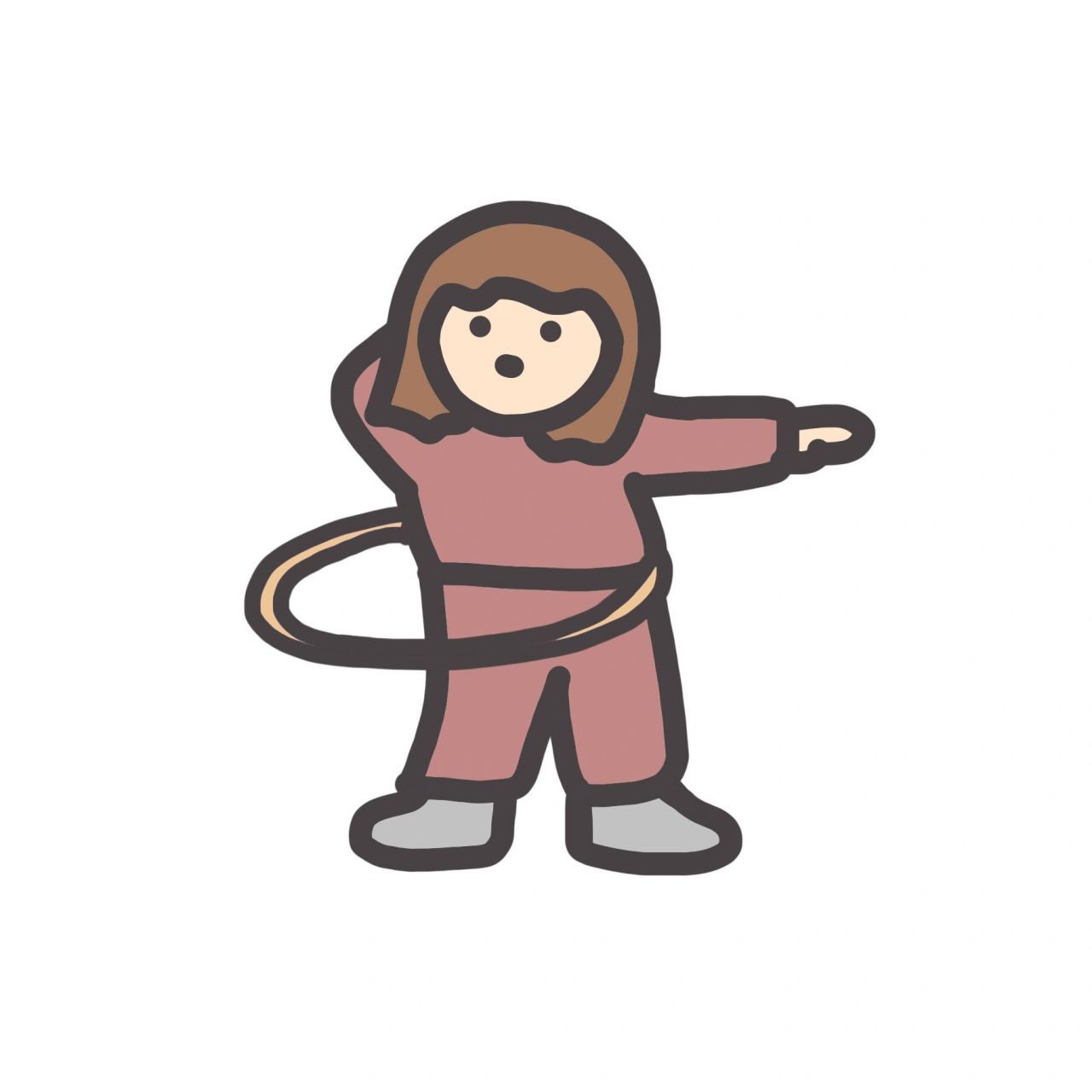 情侣头像(呼啦圈) 做点简单的小运动,不要剧烈运动啊