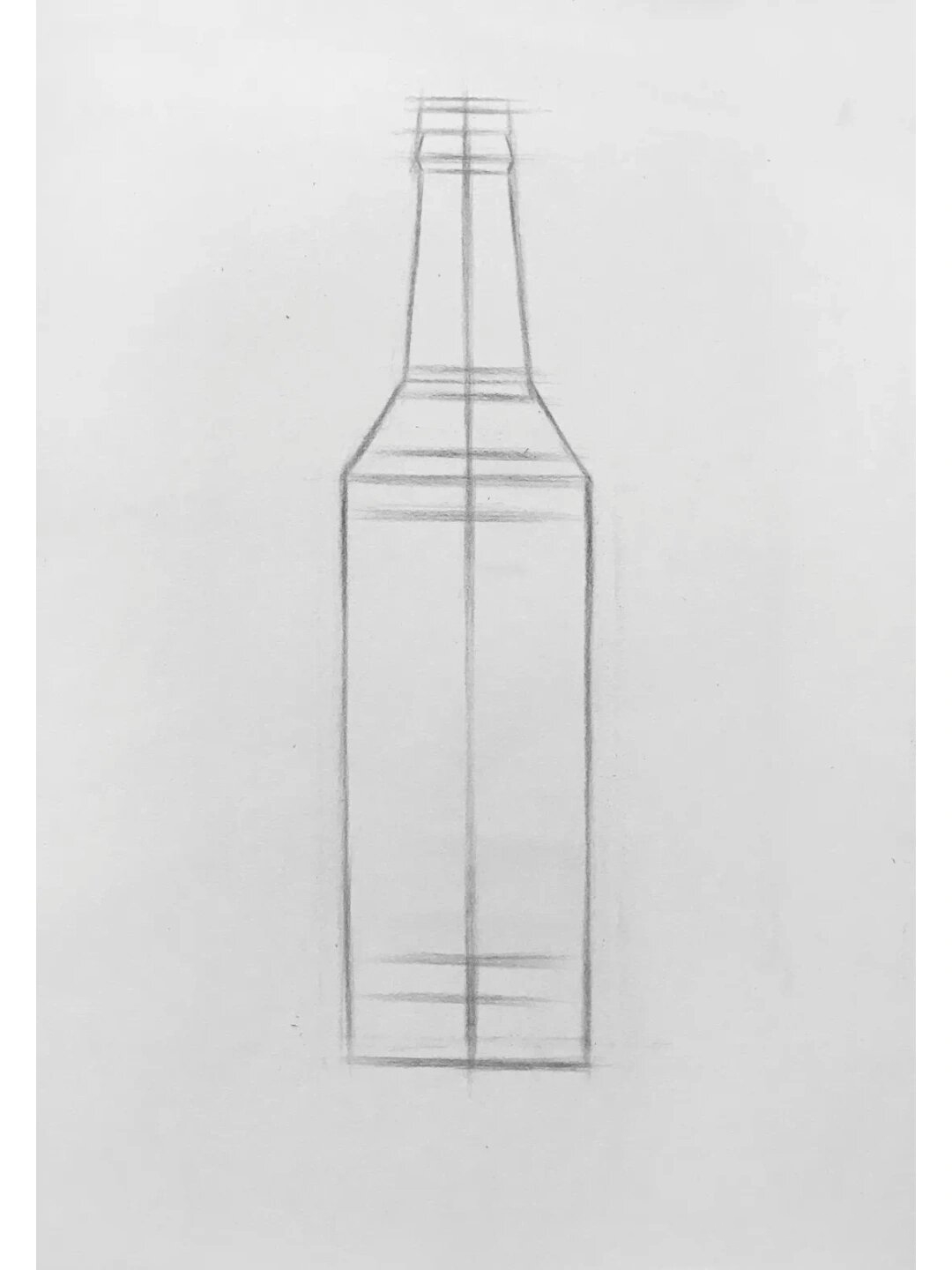 素描啤酒瓶步骤