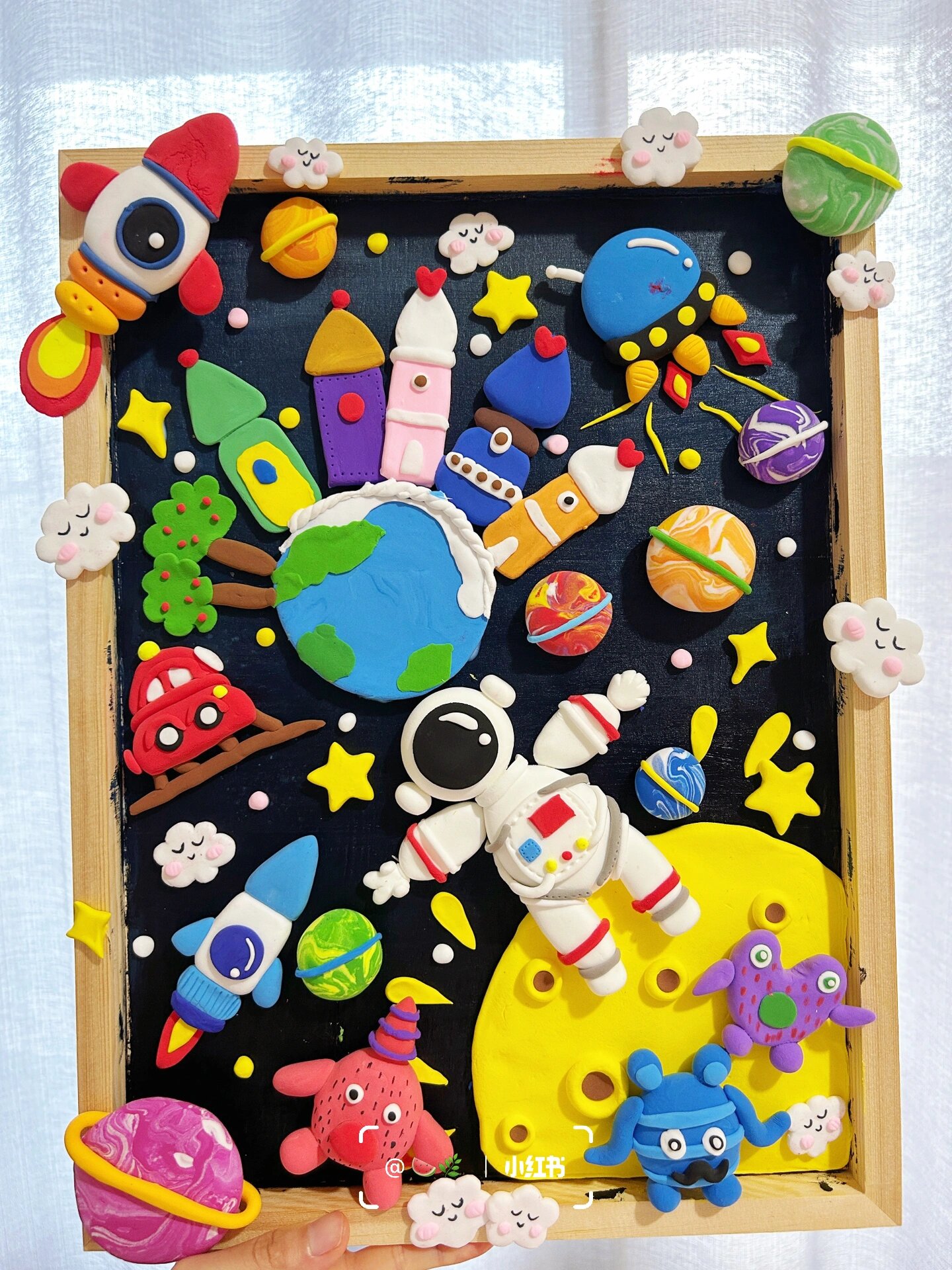 外太空主题粘土作品|浩瀚无垠的宇宙 0499