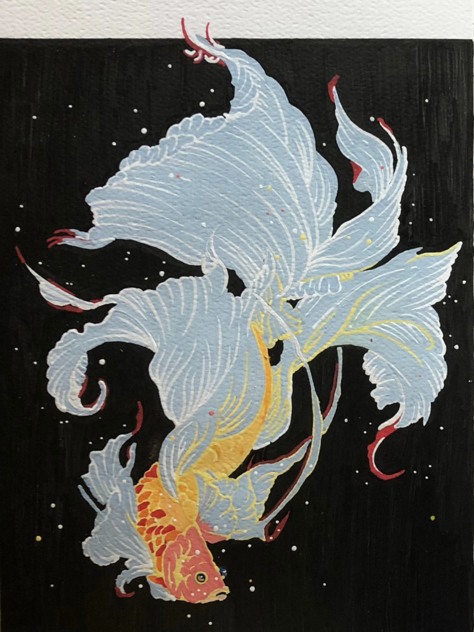 丙烯马克笔|斗鱼(附线稿) 7615:collide 94:记忆印象 临摹:酱酱