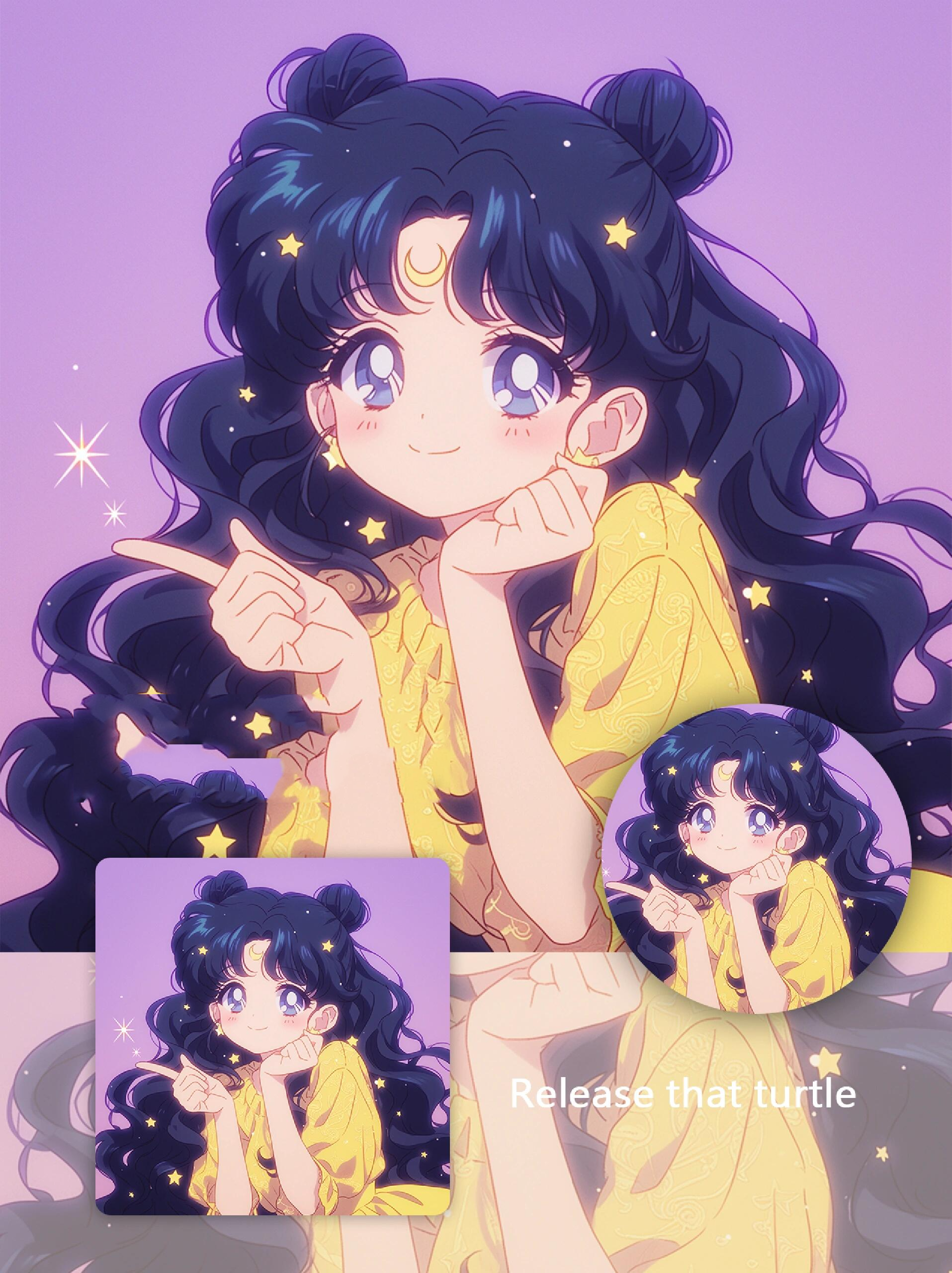 繁星的月野兔·露娜 | 美少女战士头像