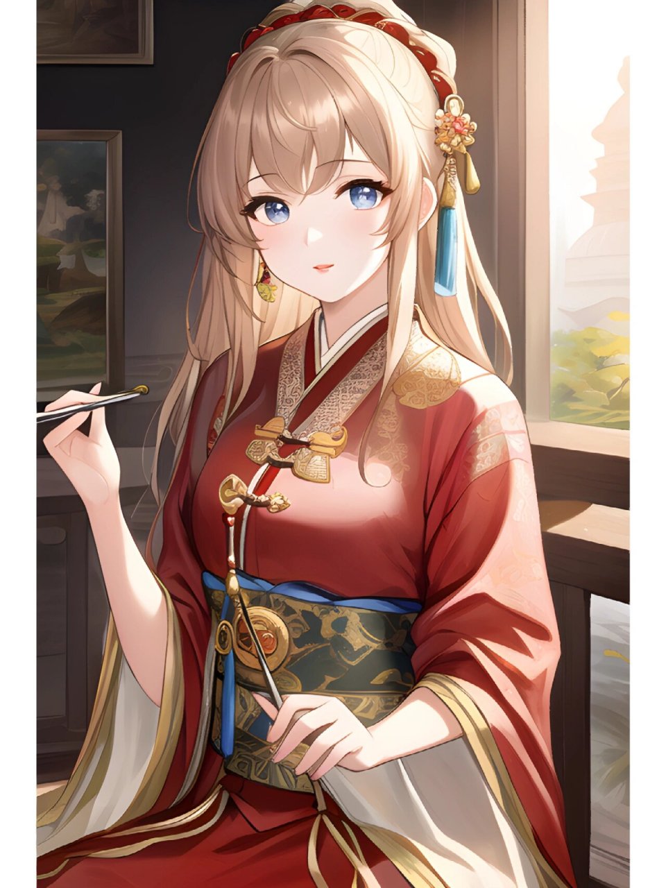 古风古装国风,动漫二次元绘画人物