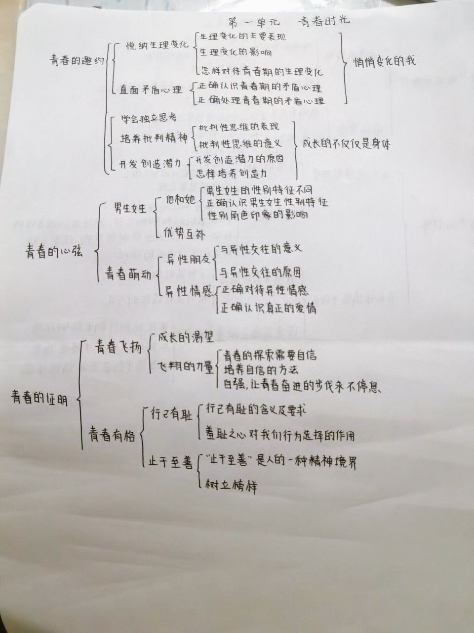 七下政治 七年级下册政治思维导图一二单元