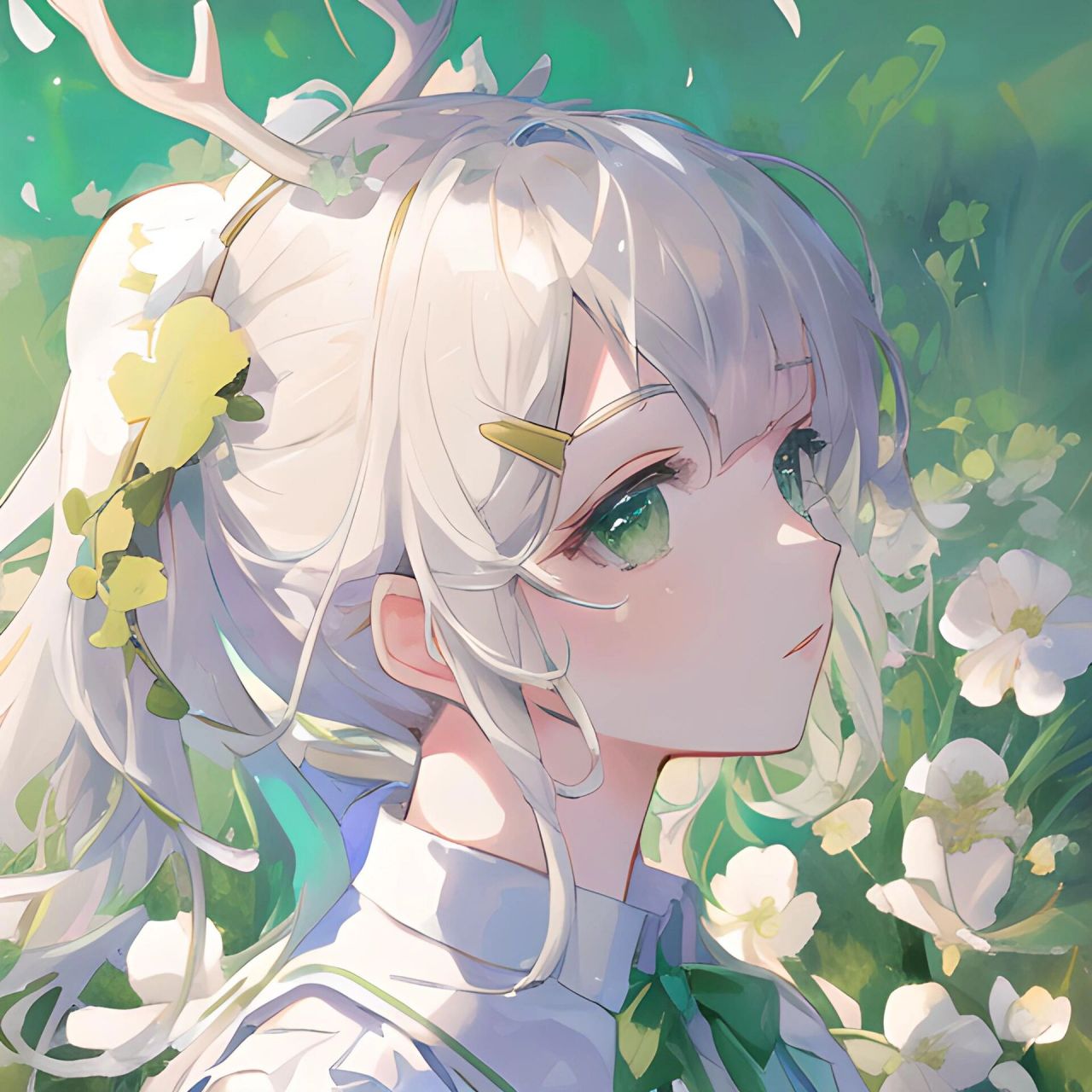 心存感激,所遇皆温柔|绿色系闺蜜头像