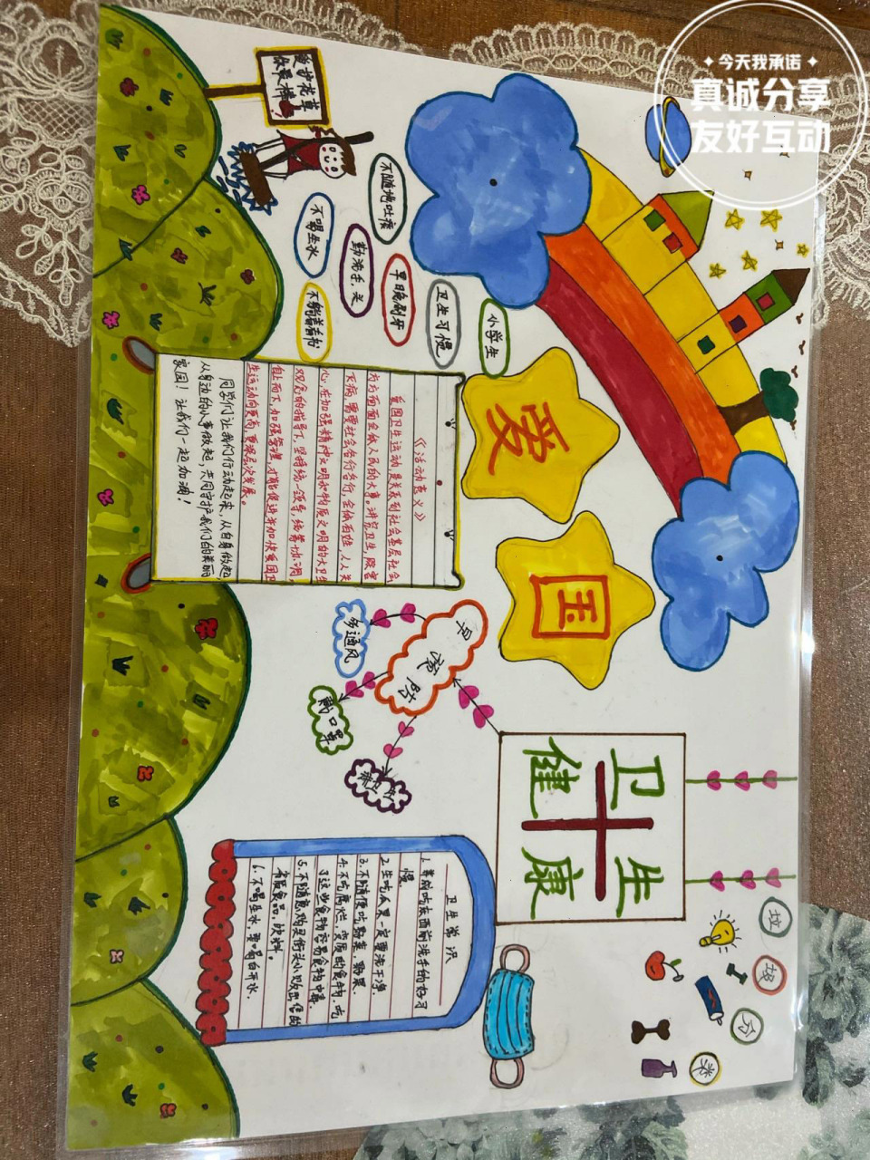 爱国卫生月活动手抄报 爱国卫生月活动手抄报