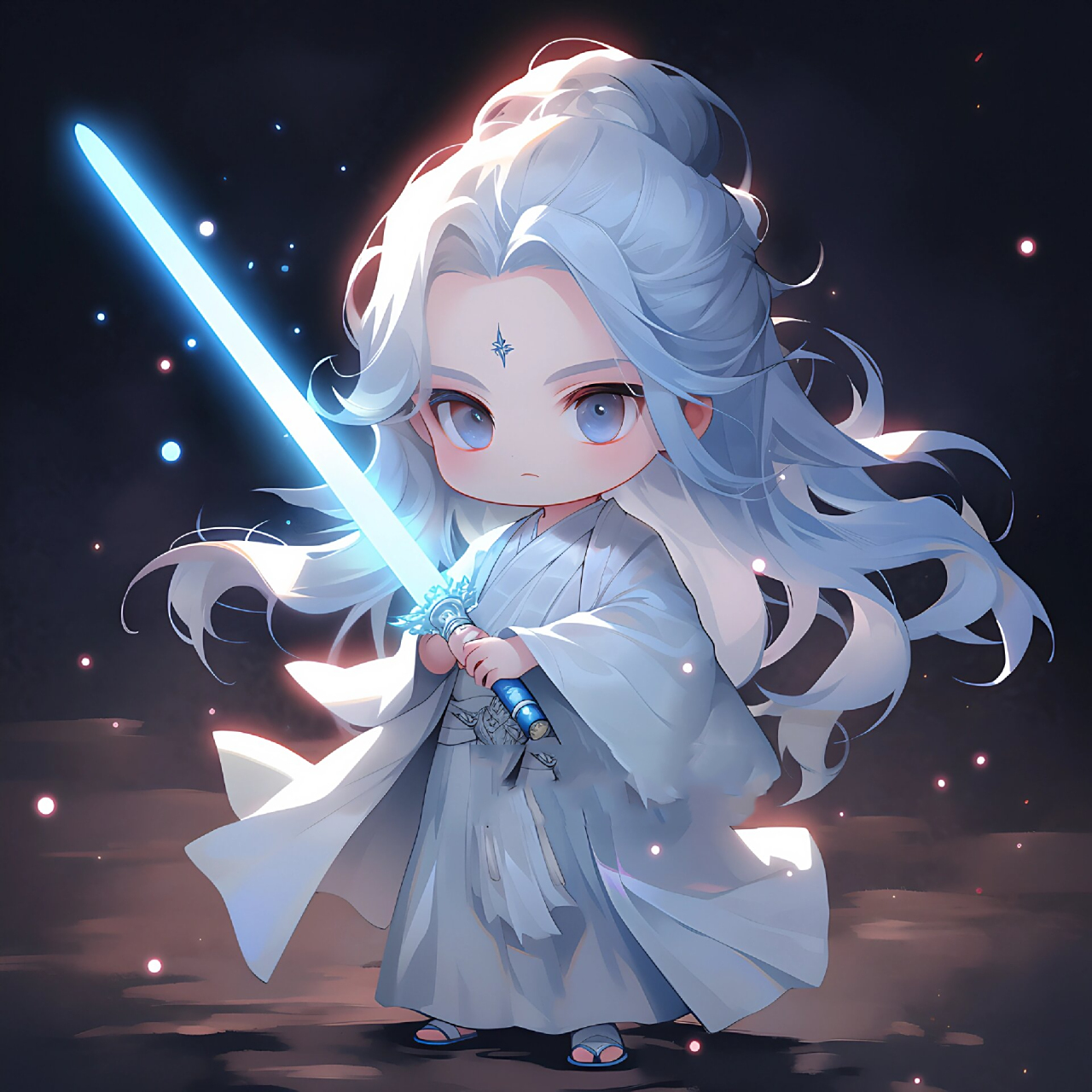 萌版剑客,可可爱爱滴!|古风男生头像