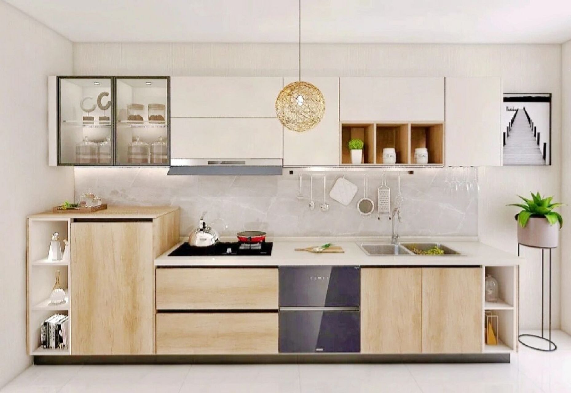 杭州欧派全屋定制|没想过厨房还能这么温馨 欧派超晶板,又名uv超晶板